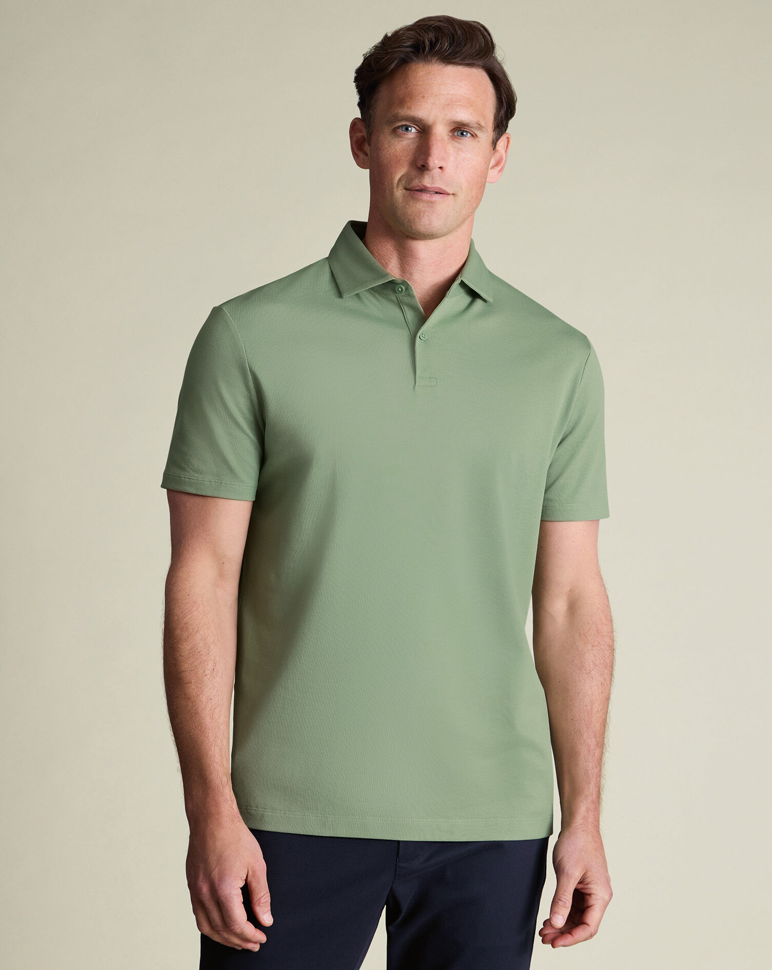 Smart Pique Polo - Green