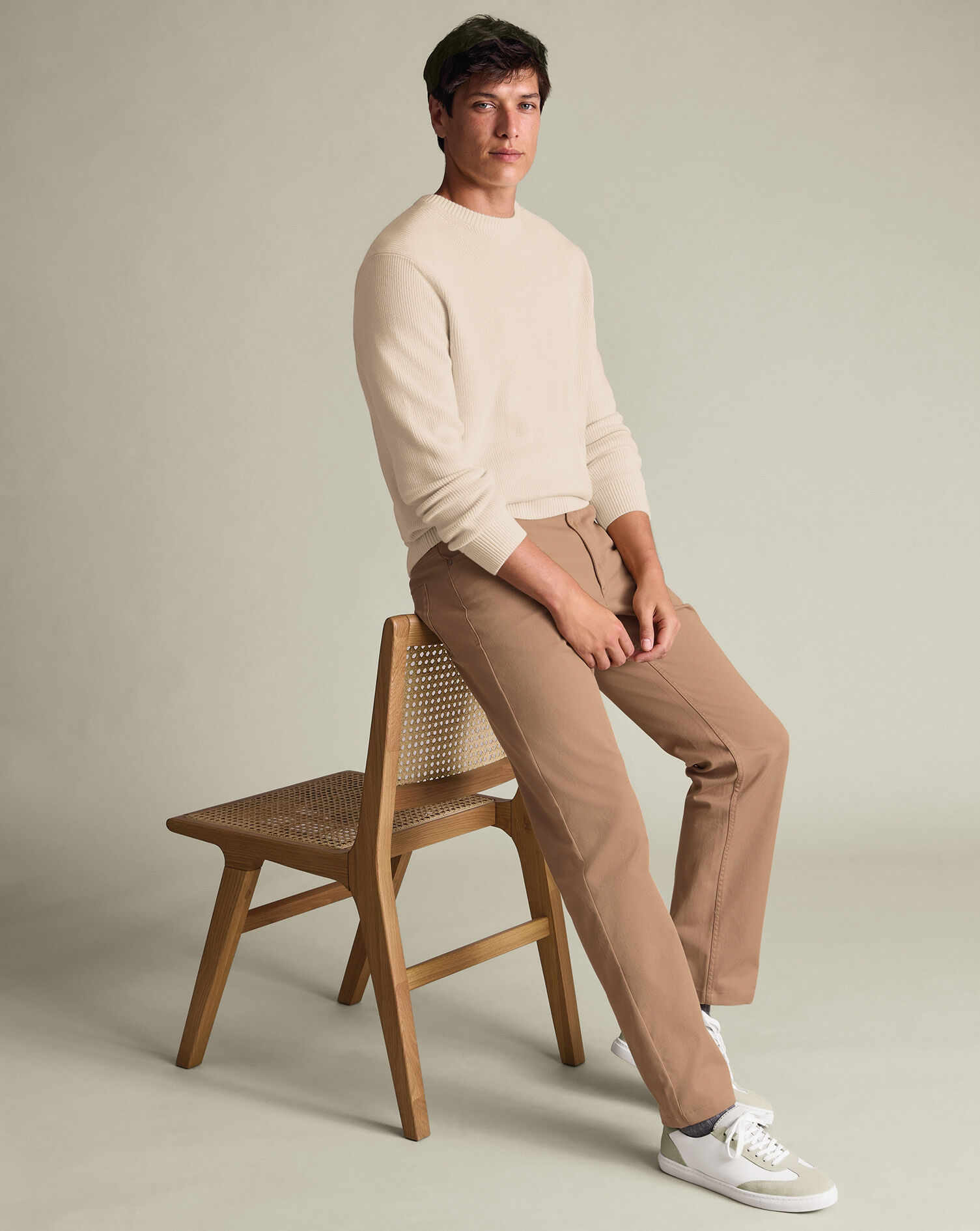 5 Pocket Jeans - Tan