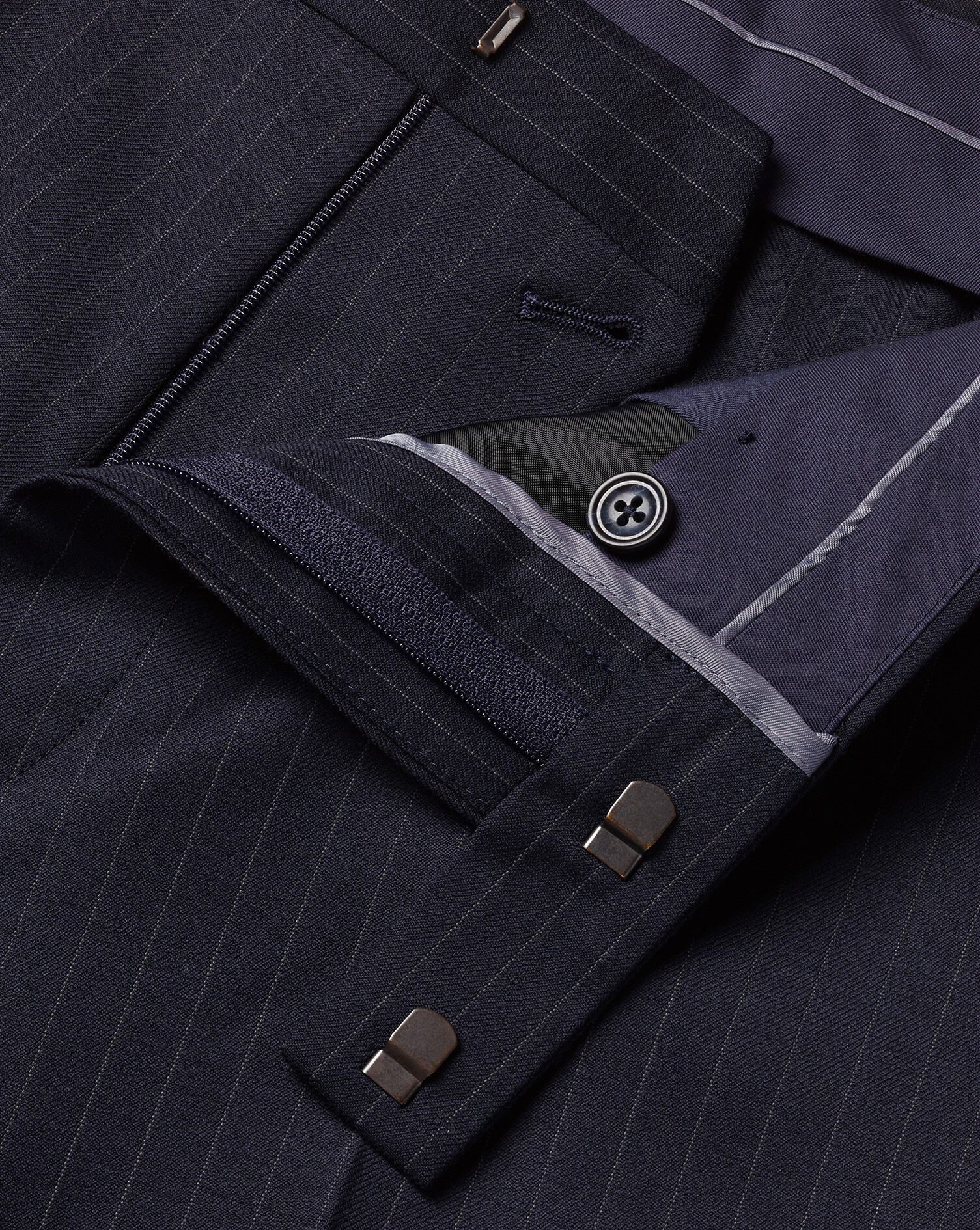 Stripe Suit Pants - French Navy