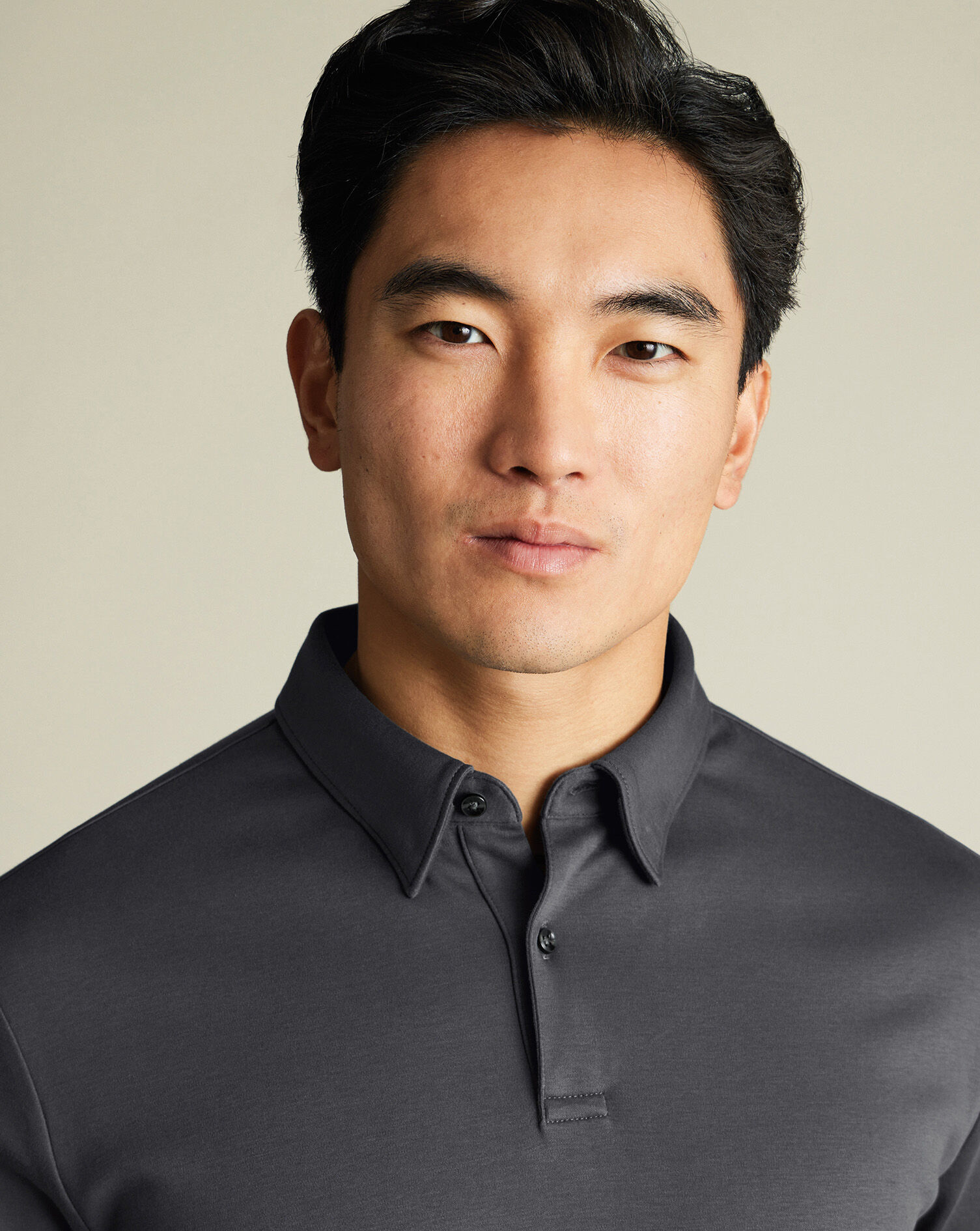 Jersey Polo - Graphite Gray