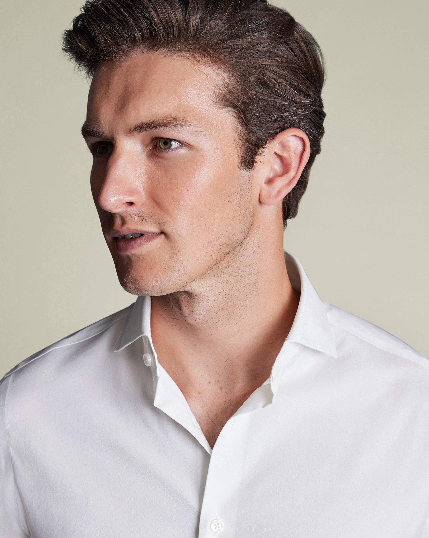Non-Iron Performance Twill Shirt - White