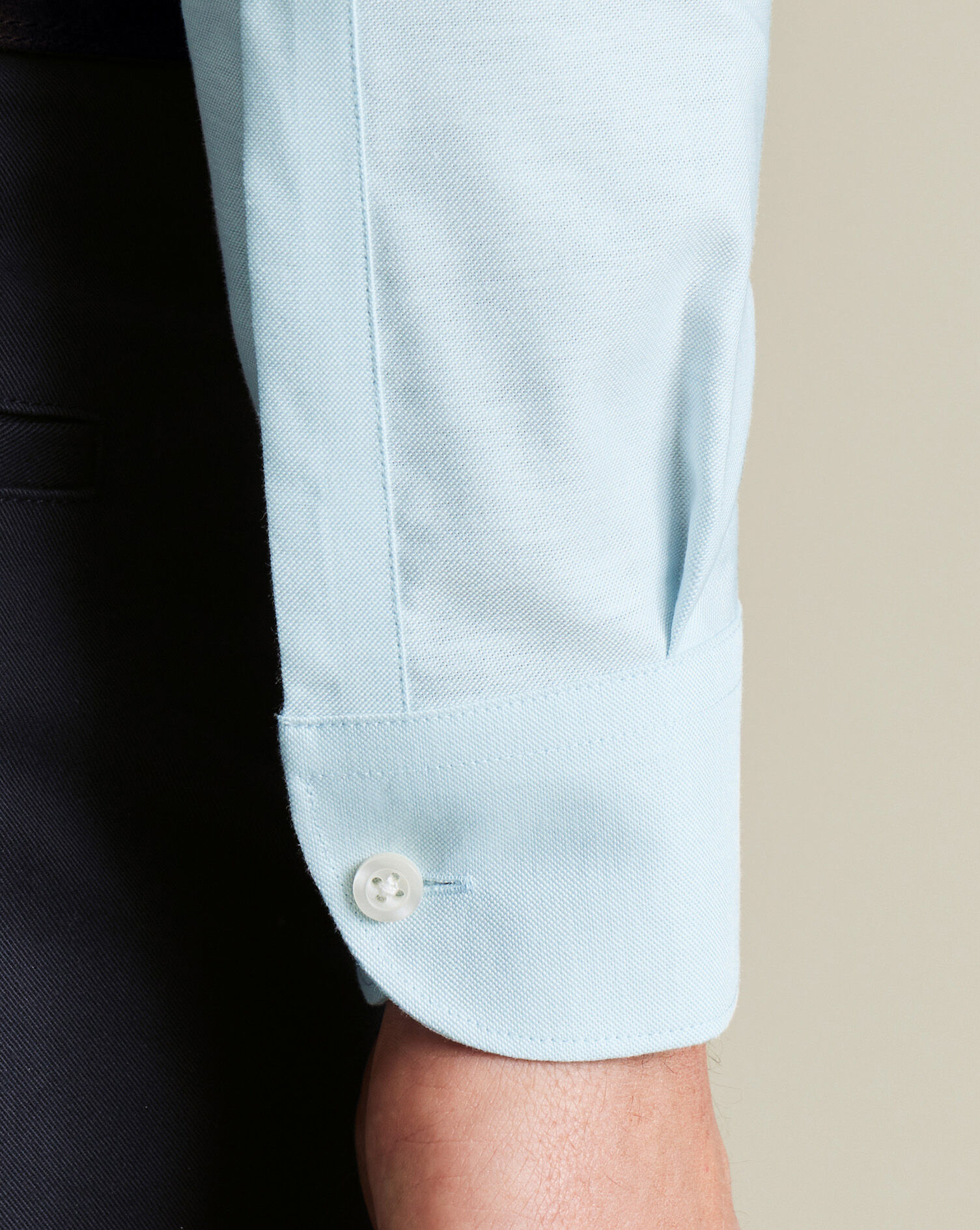 Non-Iron Stretch Oxford Shirt - Sky Blue
