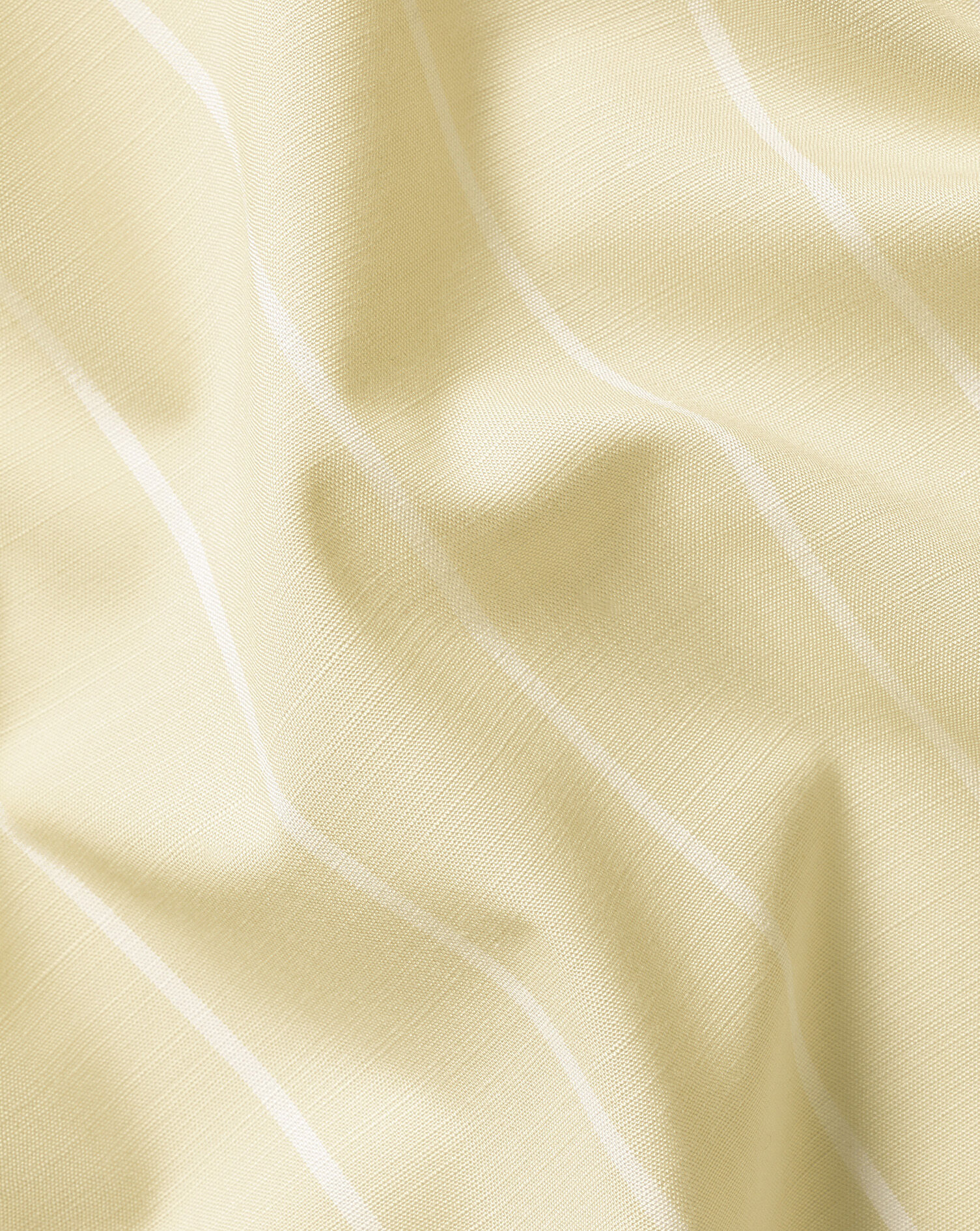 Non-Iron Stretch Poplin Slub Short Sleeve Shirt - Yellow
