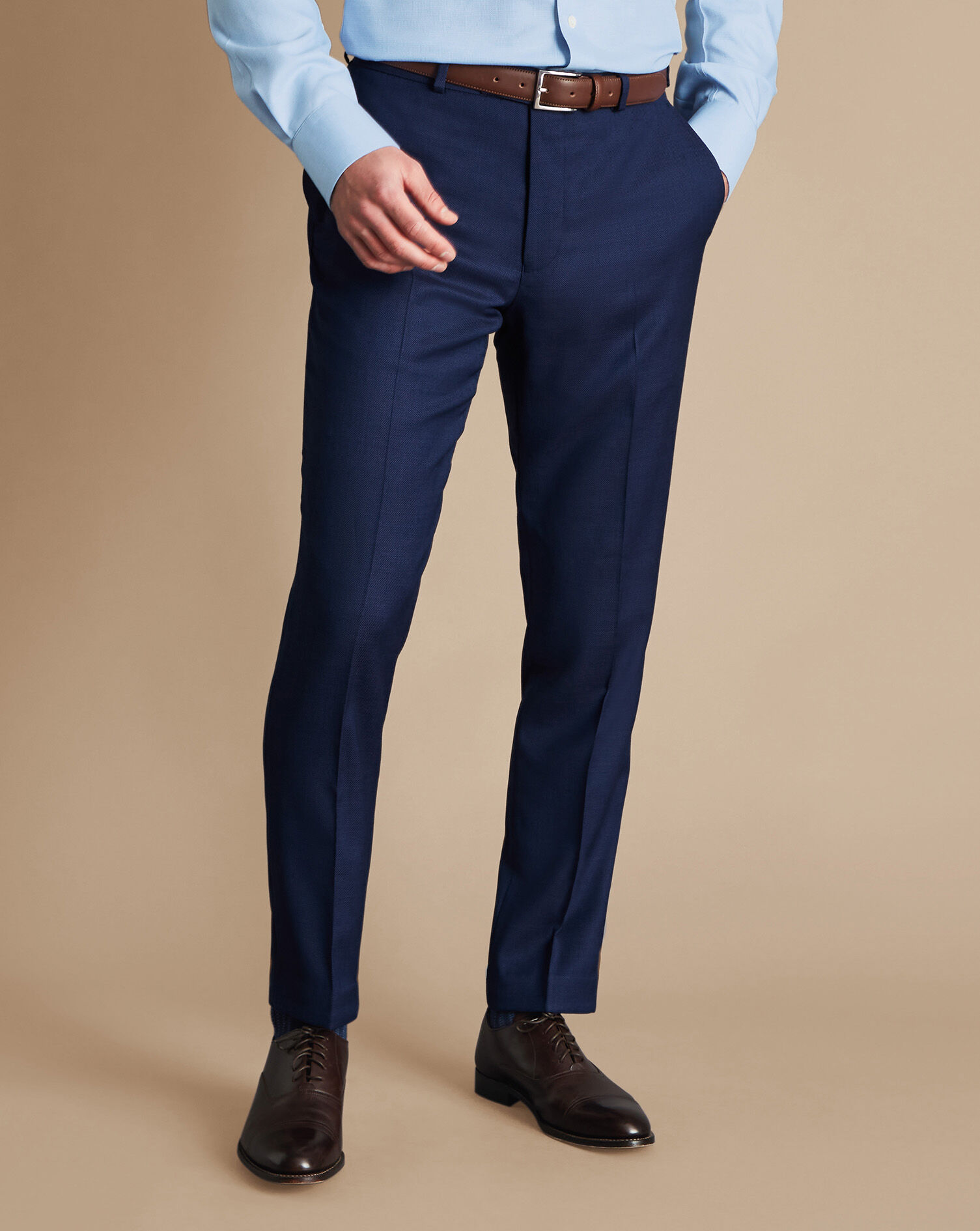Birdseye Ultimate Performance Suit Pants - Indigo Blue