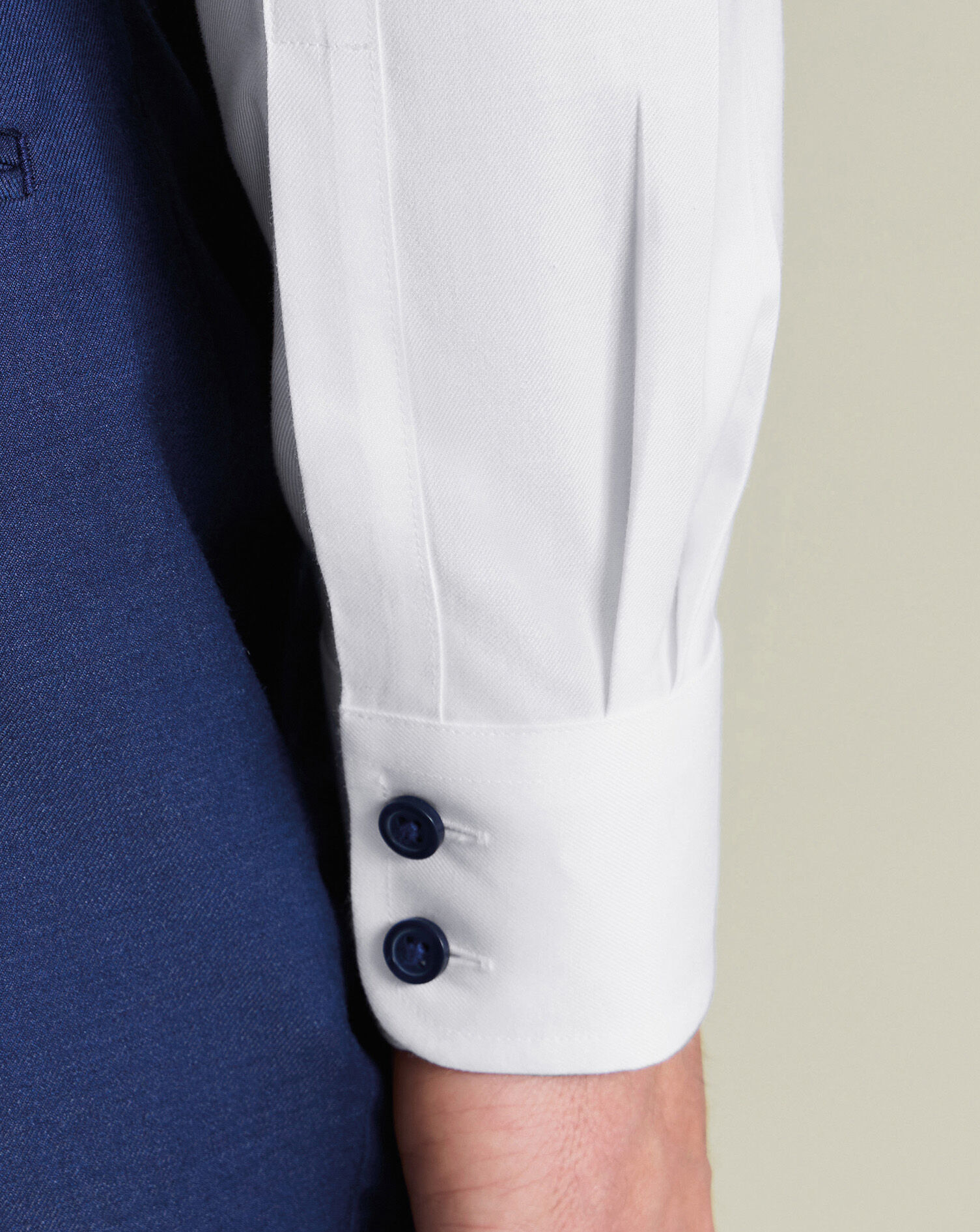 Non-Iron Twill Shirt - White