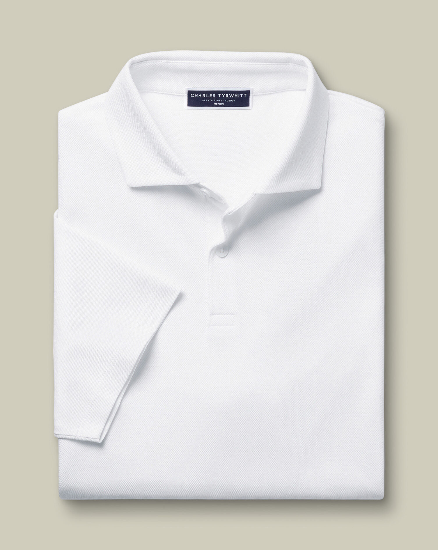 Smart Pique Polo - White