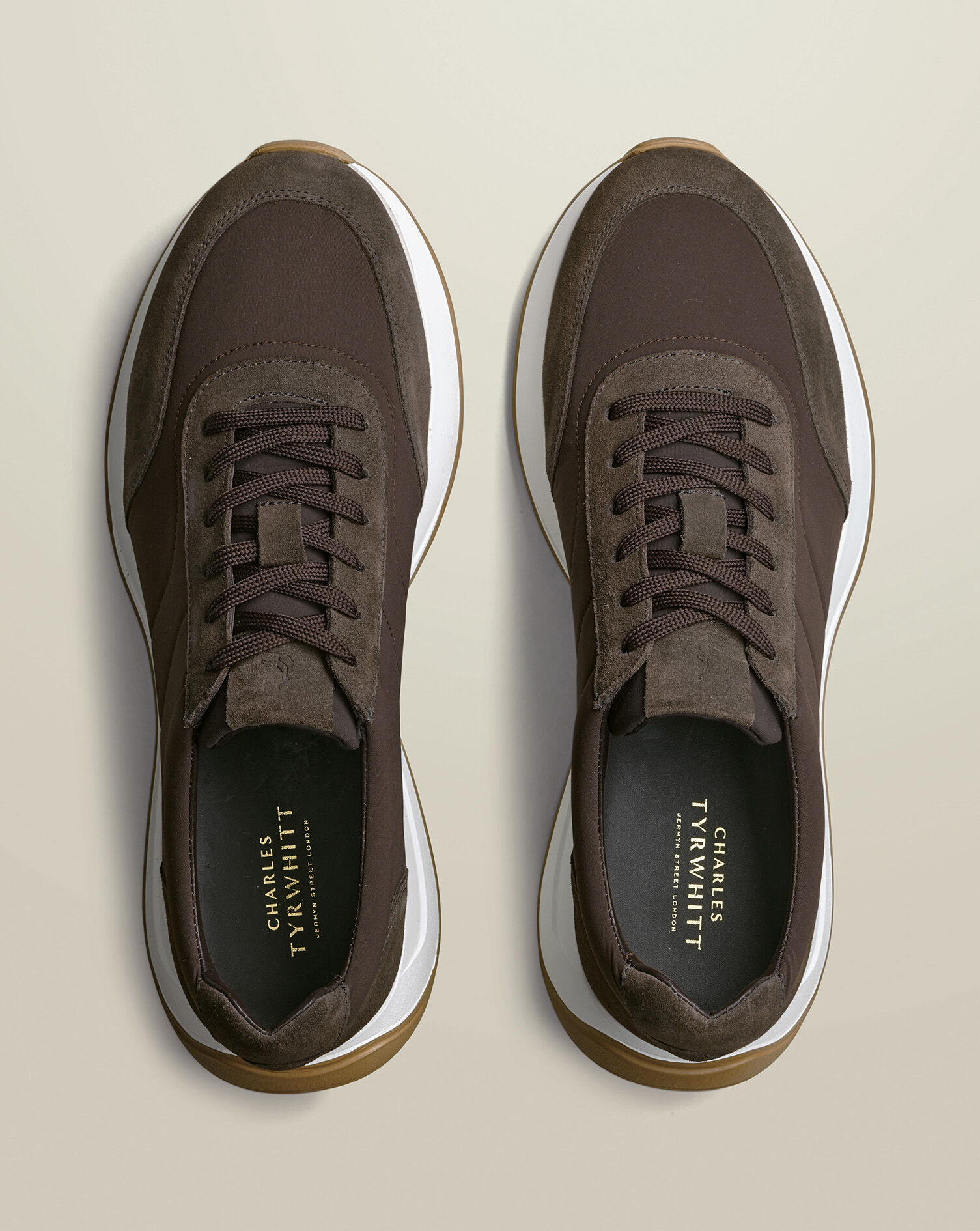 Textile Sneakers - Brown