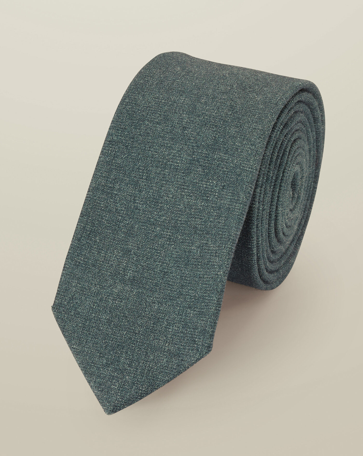 Wool Slim Tie - Airforce Blue