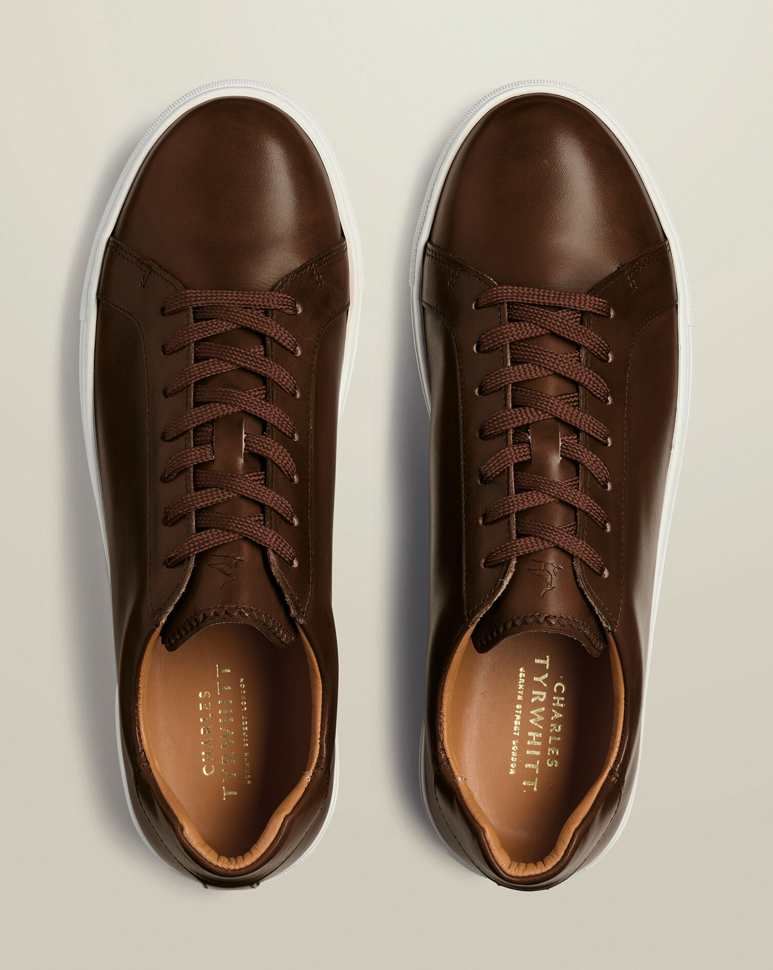 Leather Sneakers - Walnut Brown