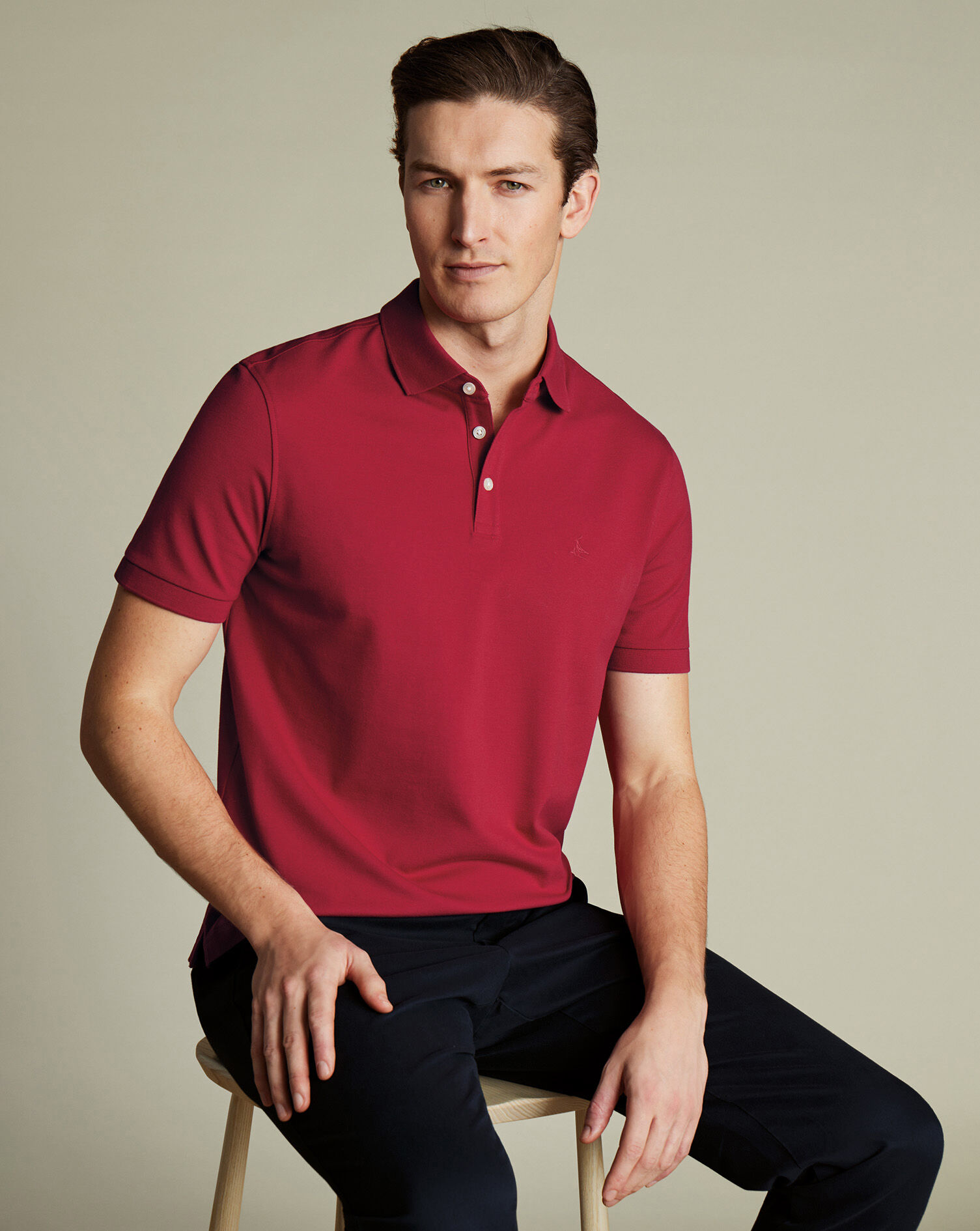 Pique Polo - Red