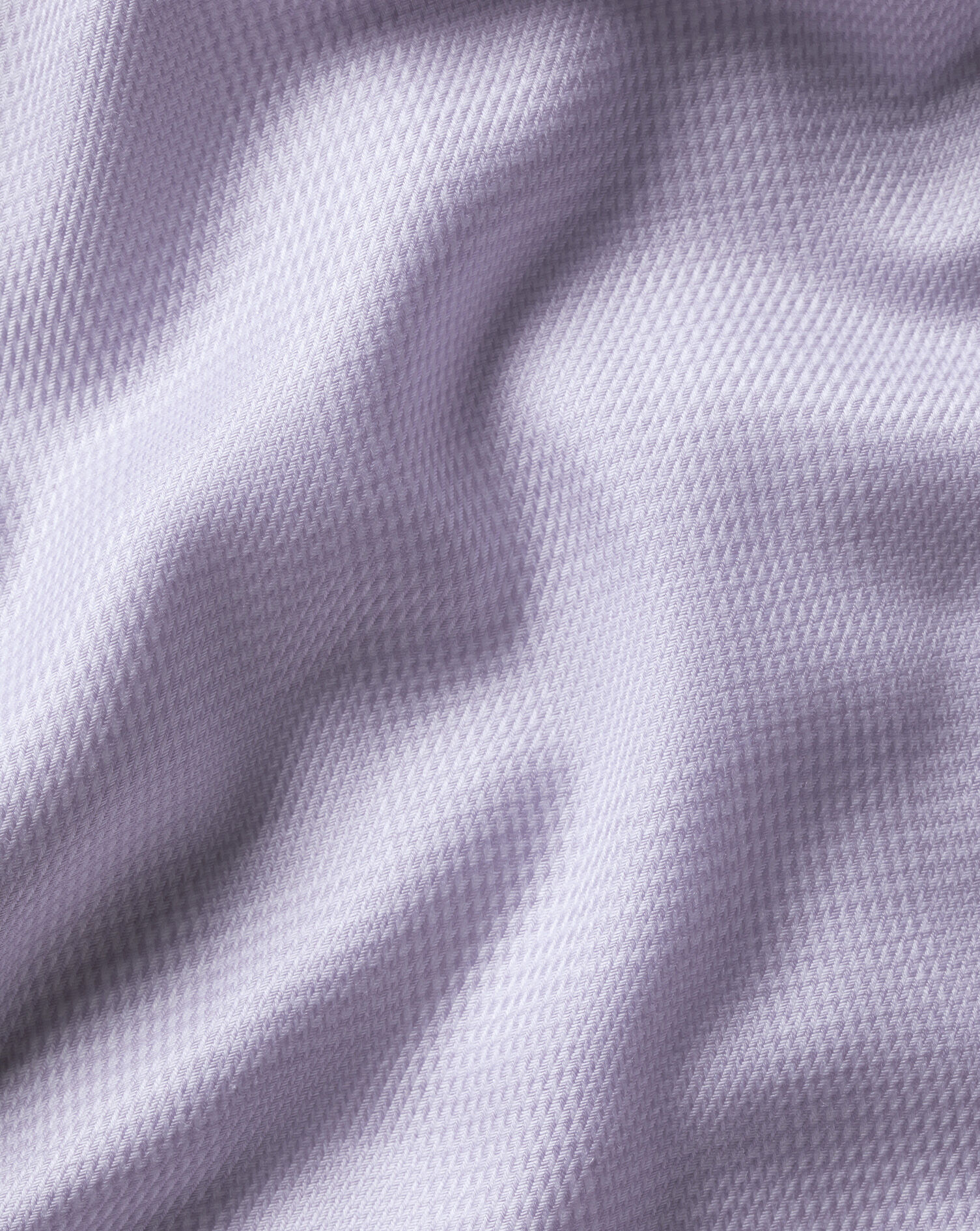 Non-Iron Burlington Weave Prince of Wales Check Shirt - Lilac