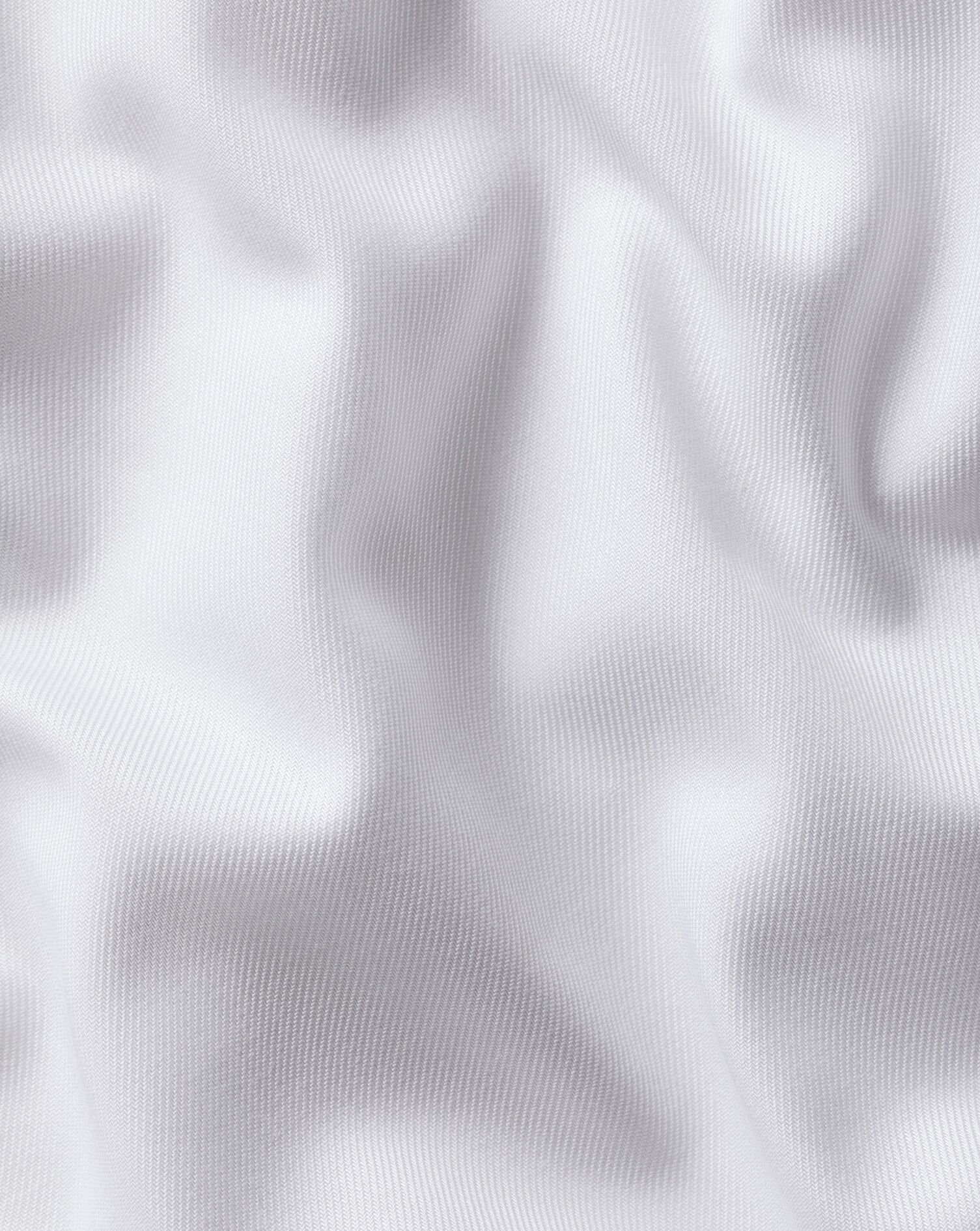 Non-Iron Stretch Printed Trim Shirt - White