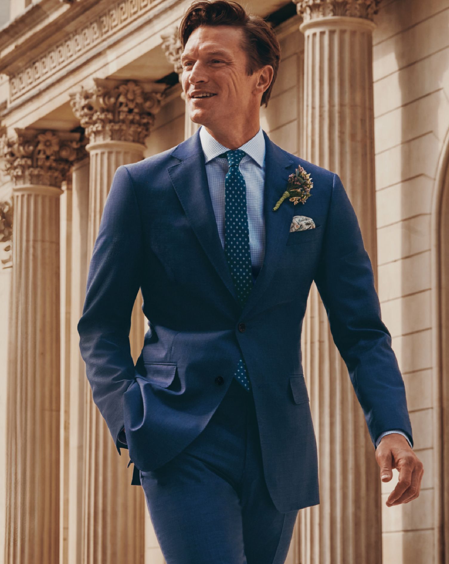 Luxury Italian Suit - Royal Blue