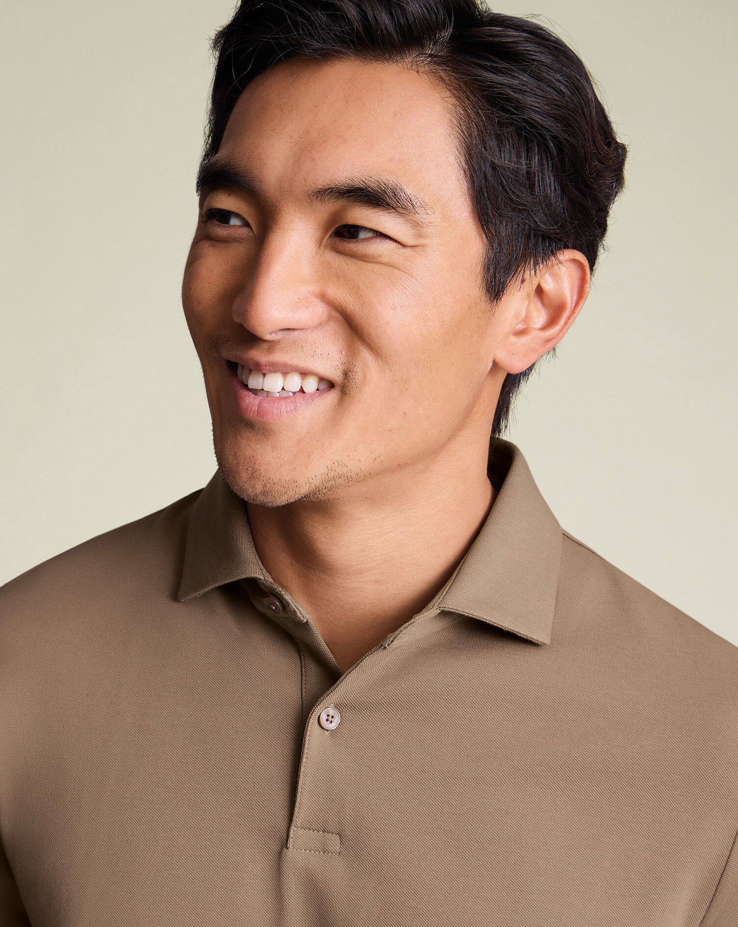 Smart Pique Polo - Camel