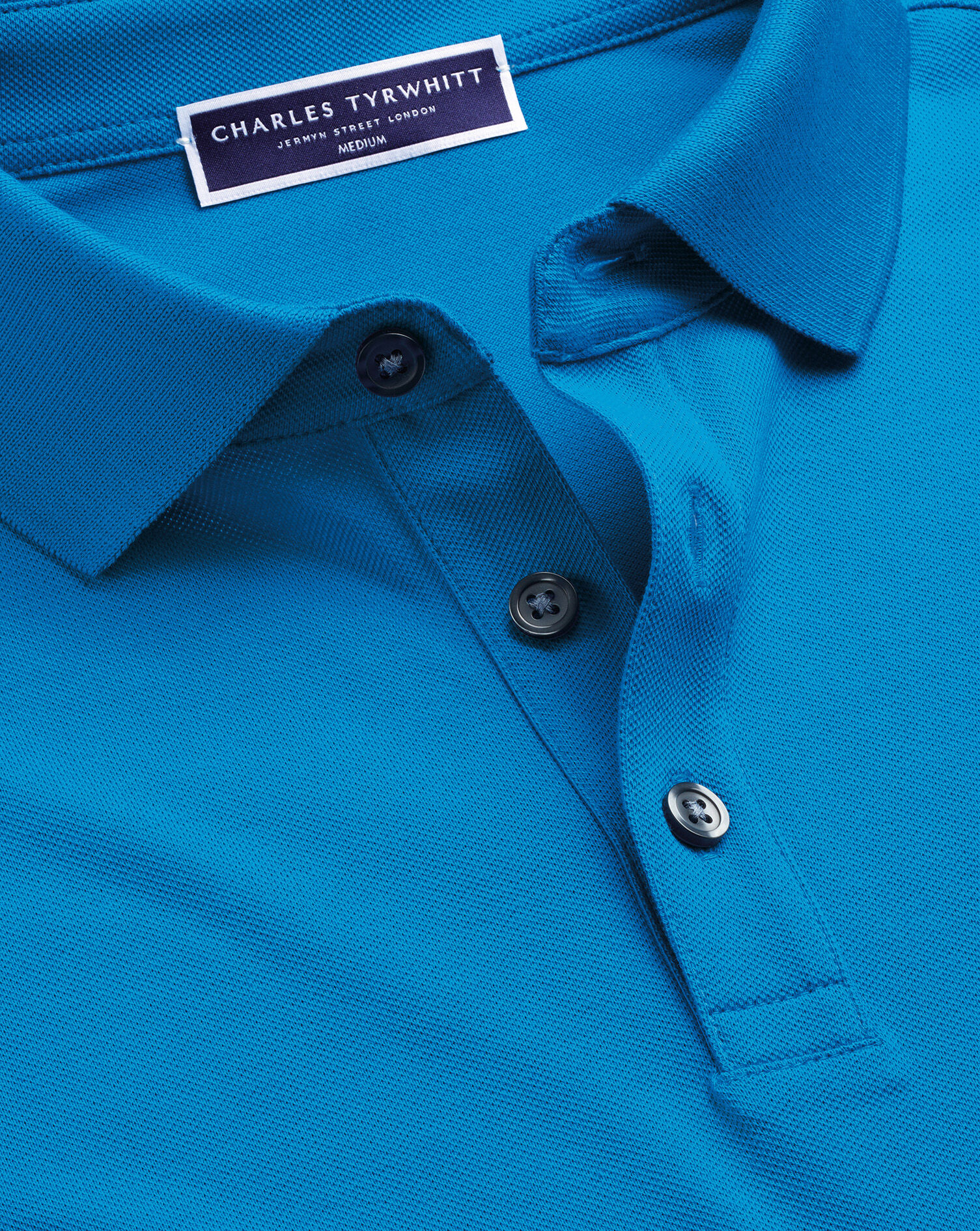 Pique Polo - Bright Blue
