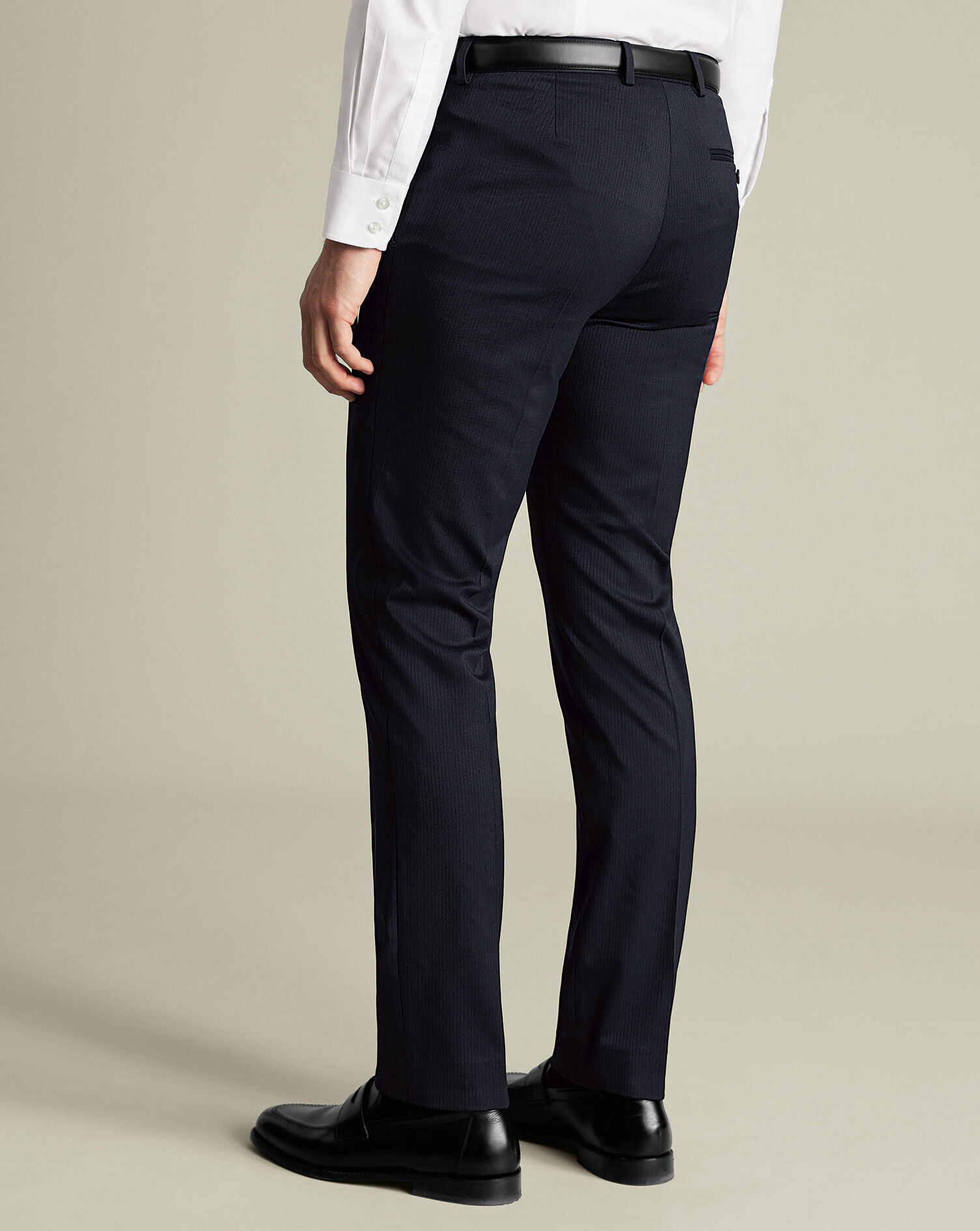 Stripe Suit Pants - Navy