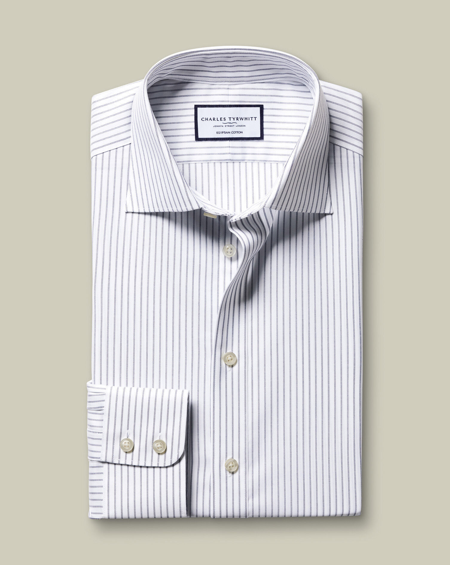 Luxury Stripe Shirt - Mid Blue