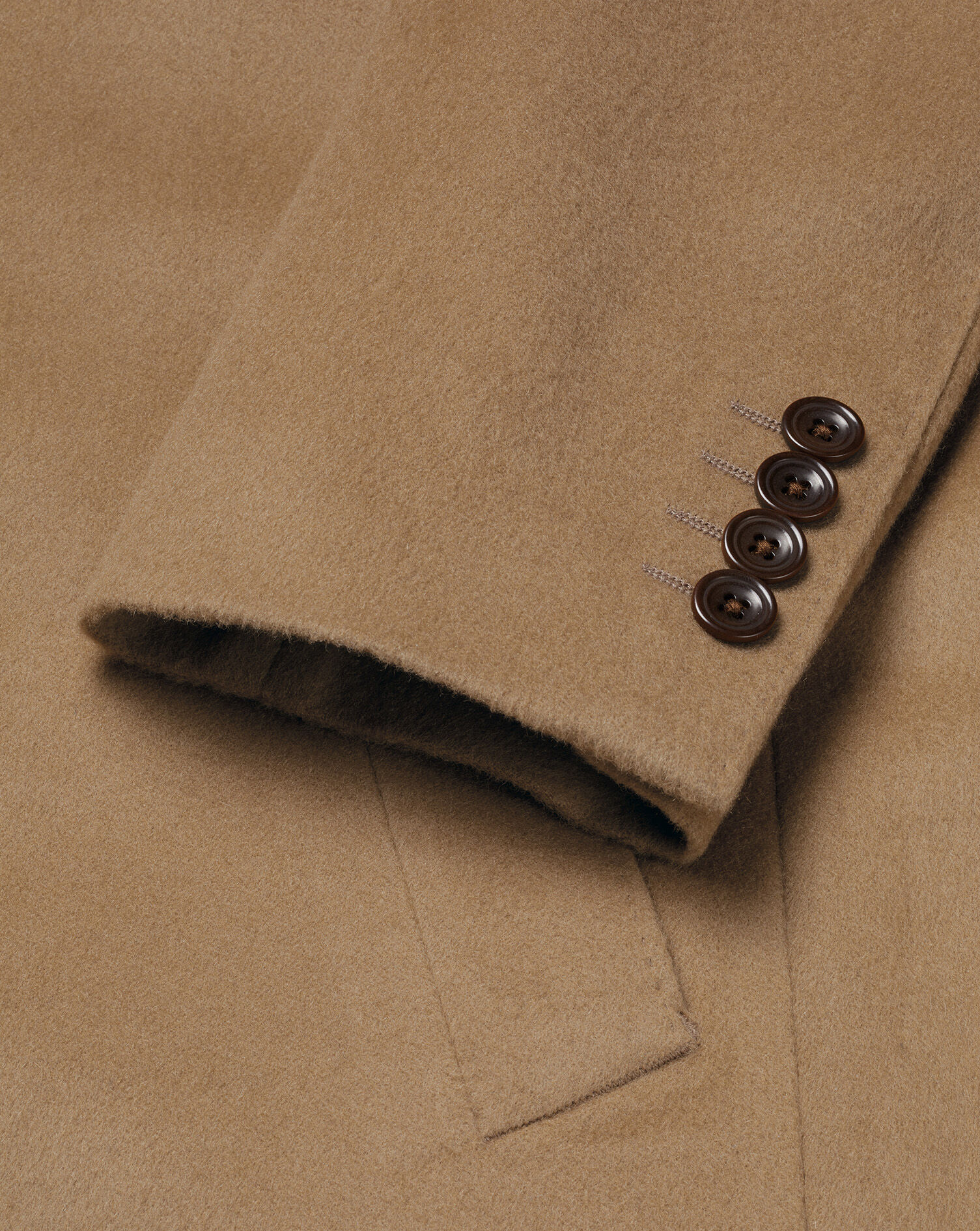 Light Camel Wool Overcoat