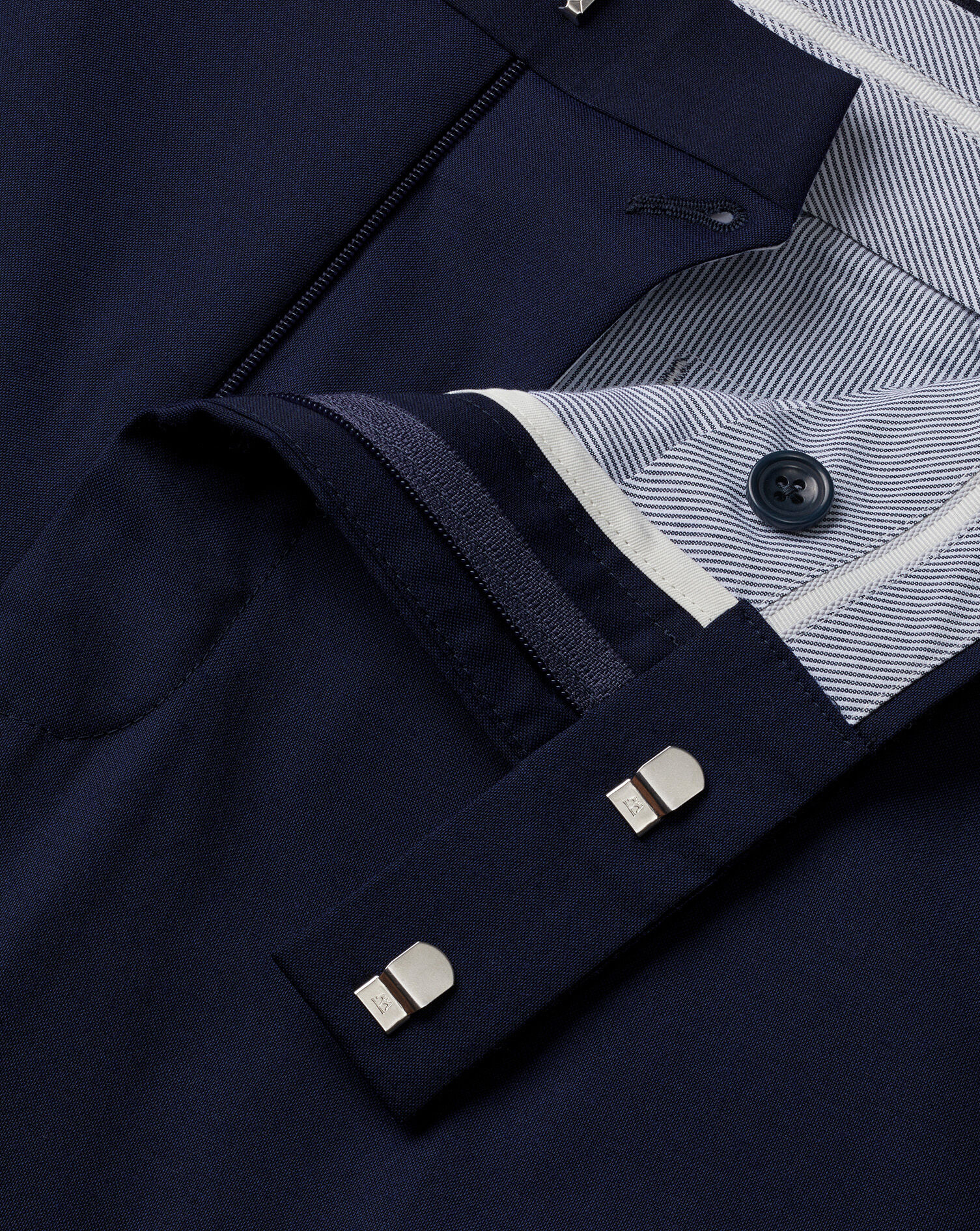 Italian Luxury Suit Pants - Dark Navy