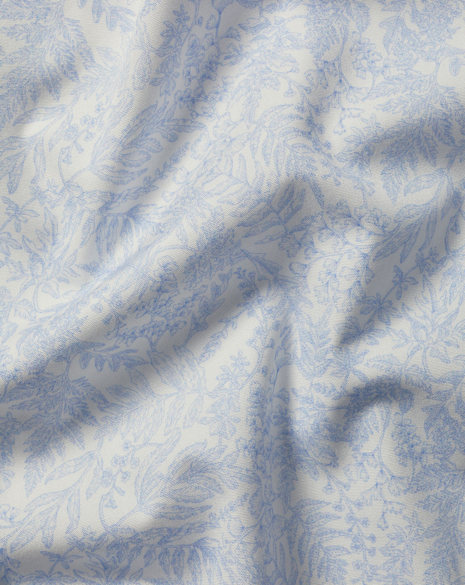 Made with Liberty Fabric Floral Shirt - Light Blue