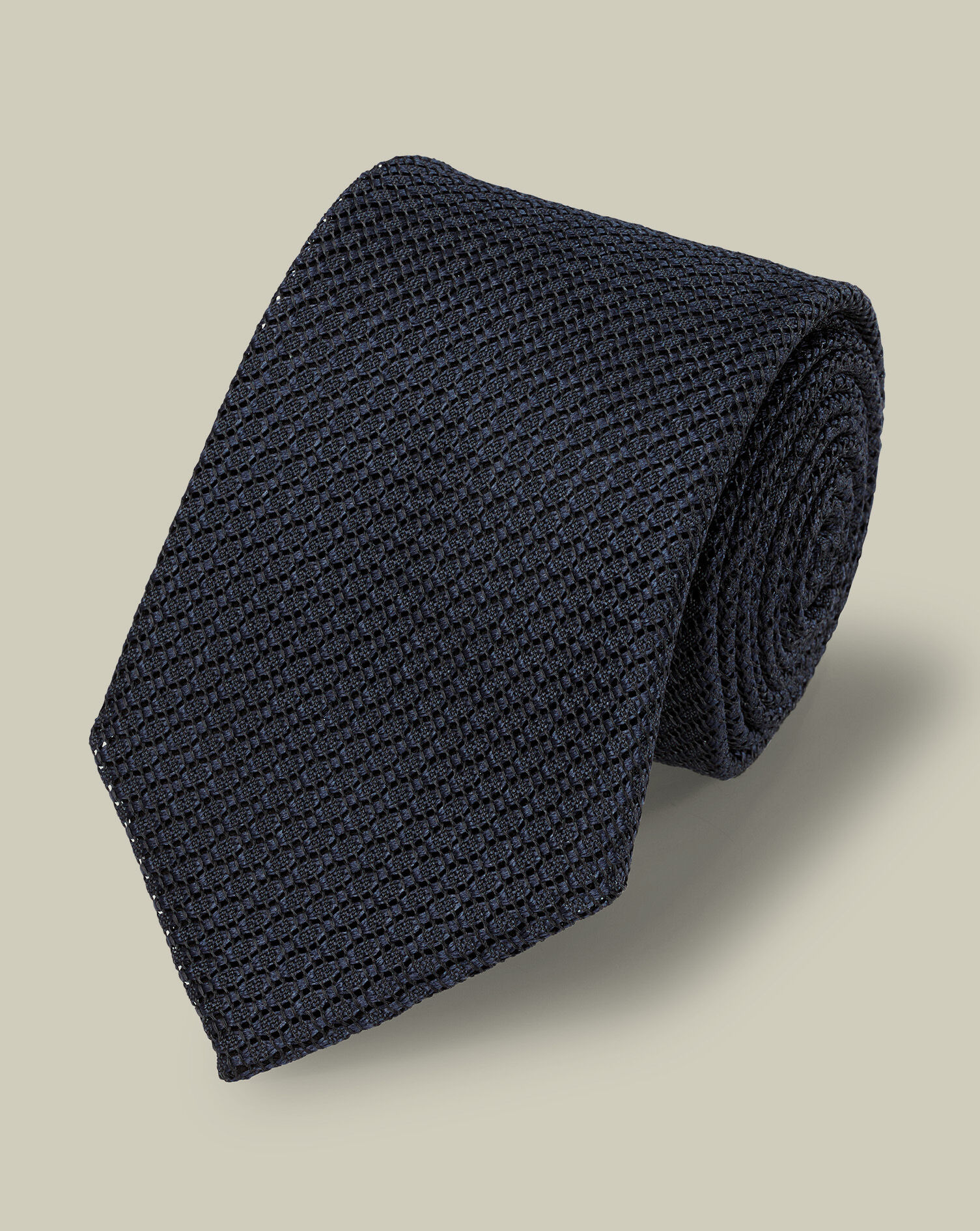 Silk Grenadine Italian Tie - Navy