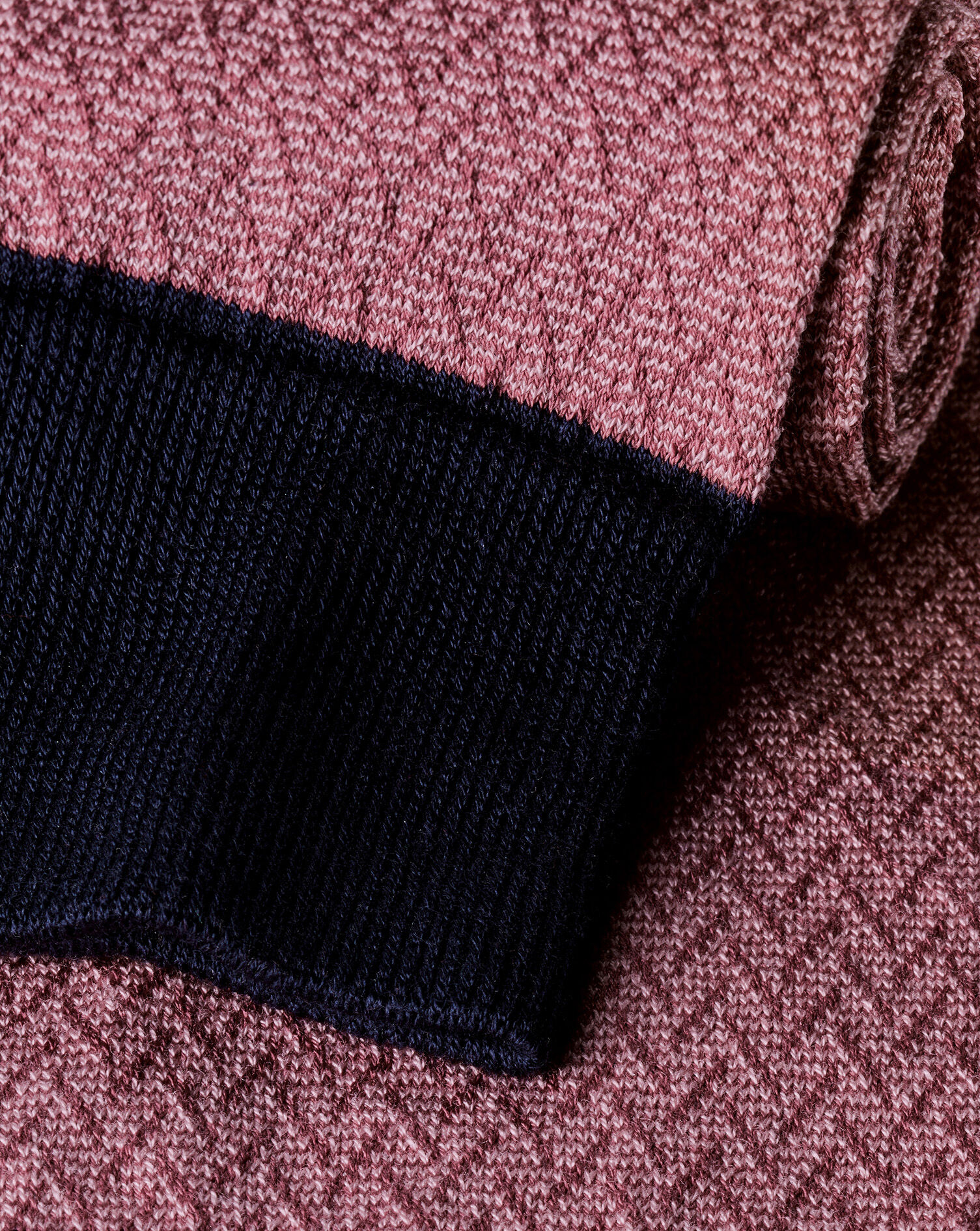 Herringbone Socks - Dark Pink