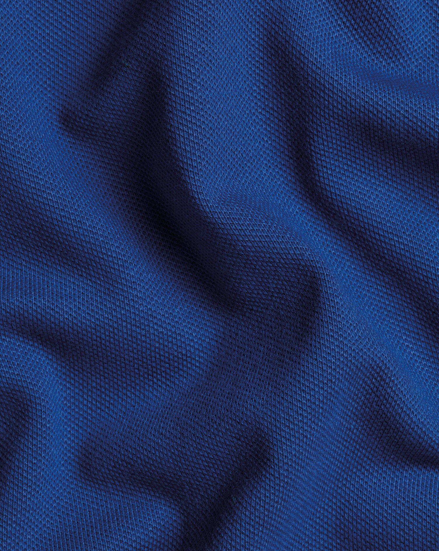 Pique Polo - Cobalt Blue