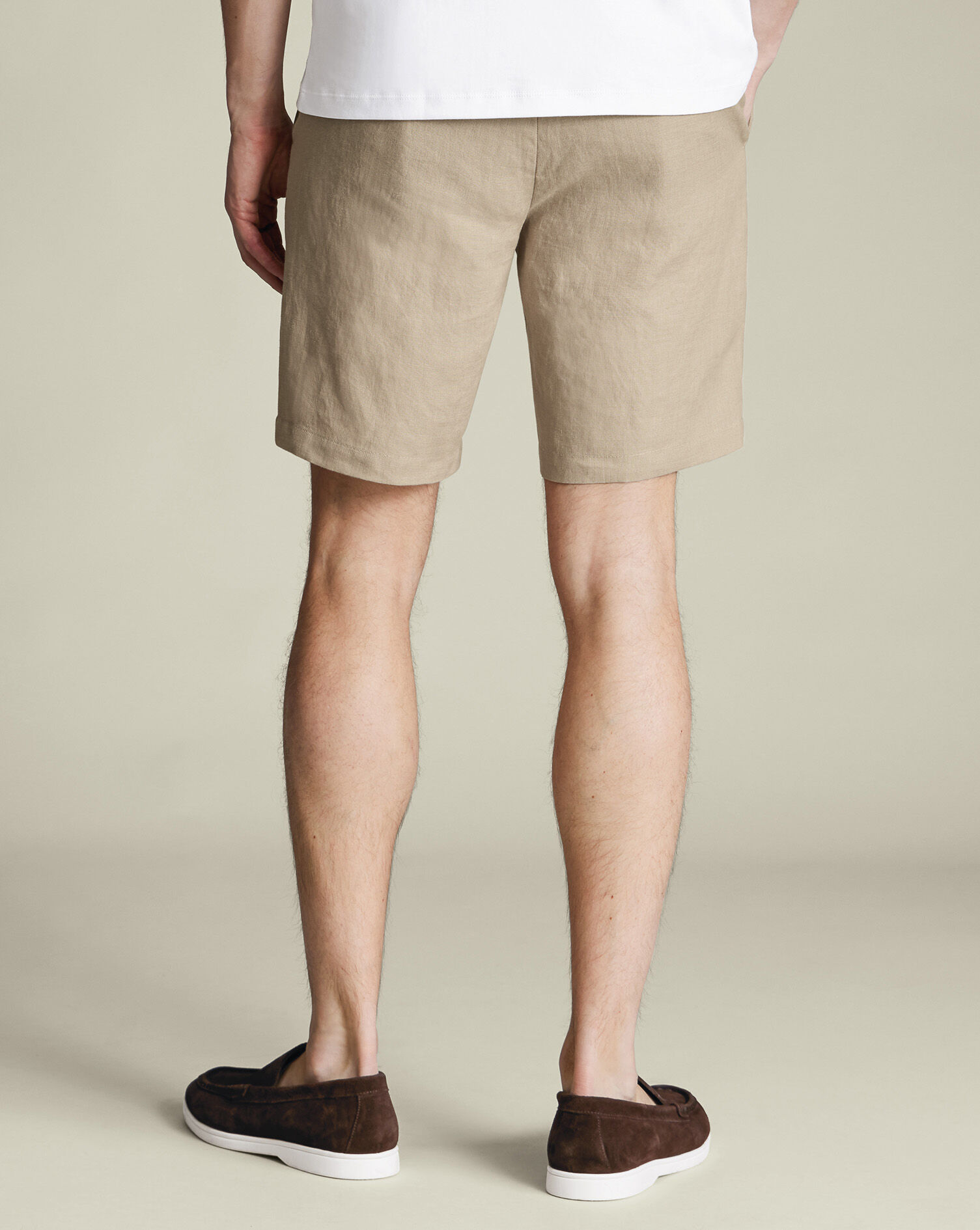 Linen Shorts - Taupe