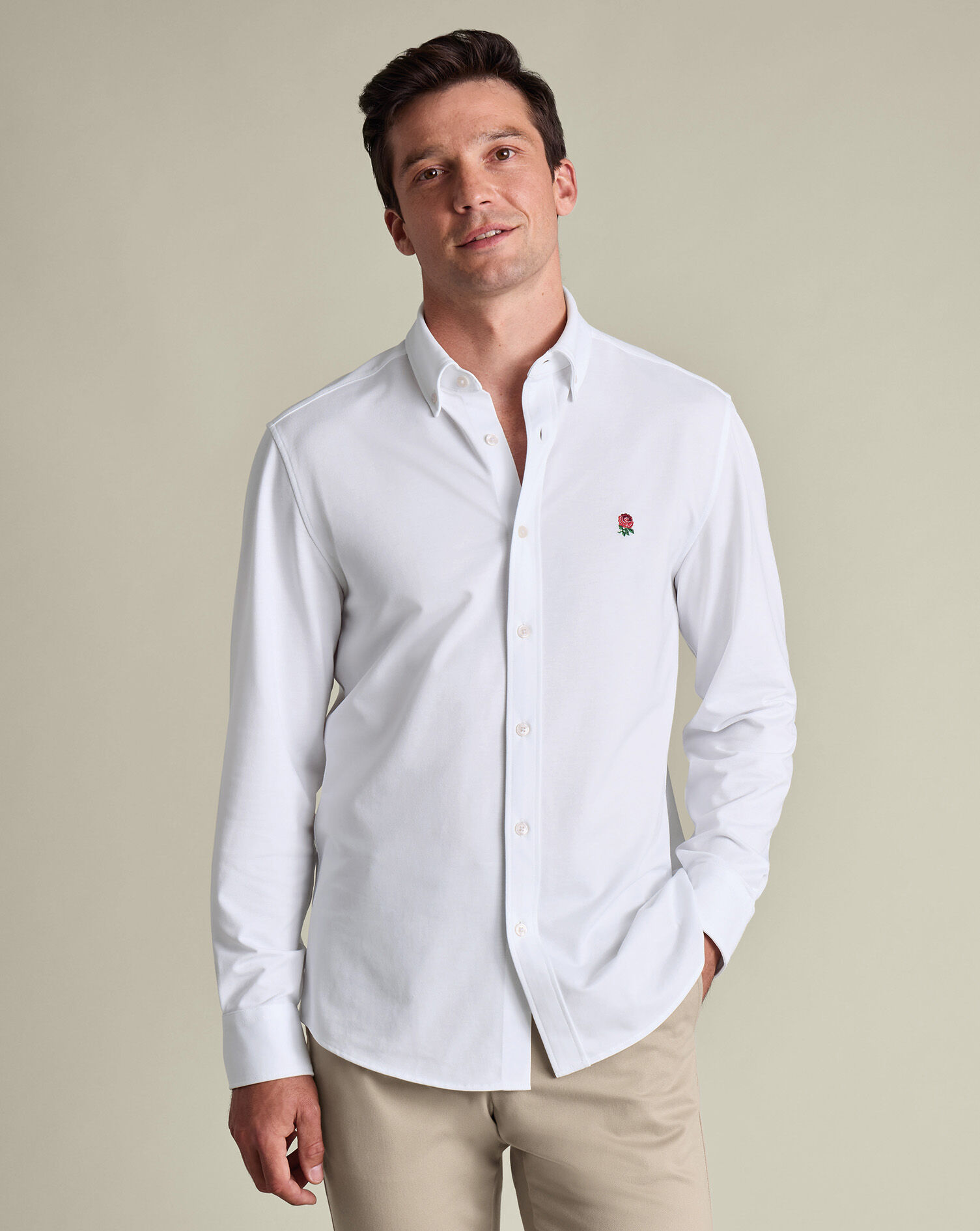 England Rugby Performance Stretch Shirt - White