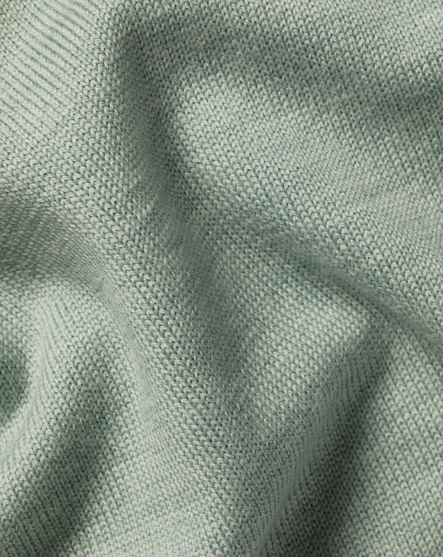 Pure Merino Crew Neck Sweater - Pale Teal