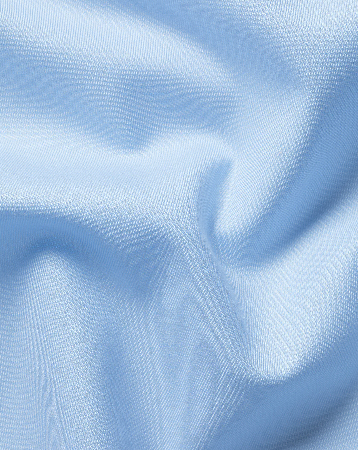 Spread Collar Non-Iron Twill Shirt - Sky Blue
