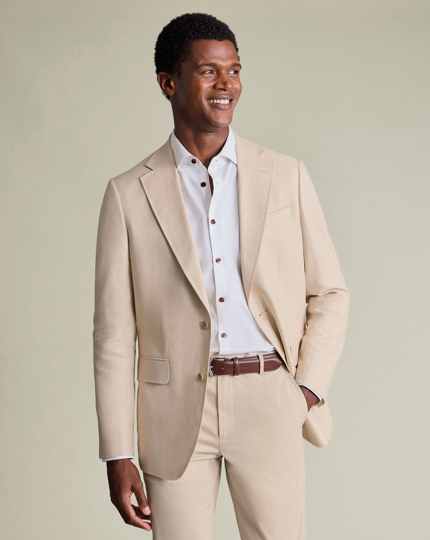 Linen Cotton Jacket - Ivory