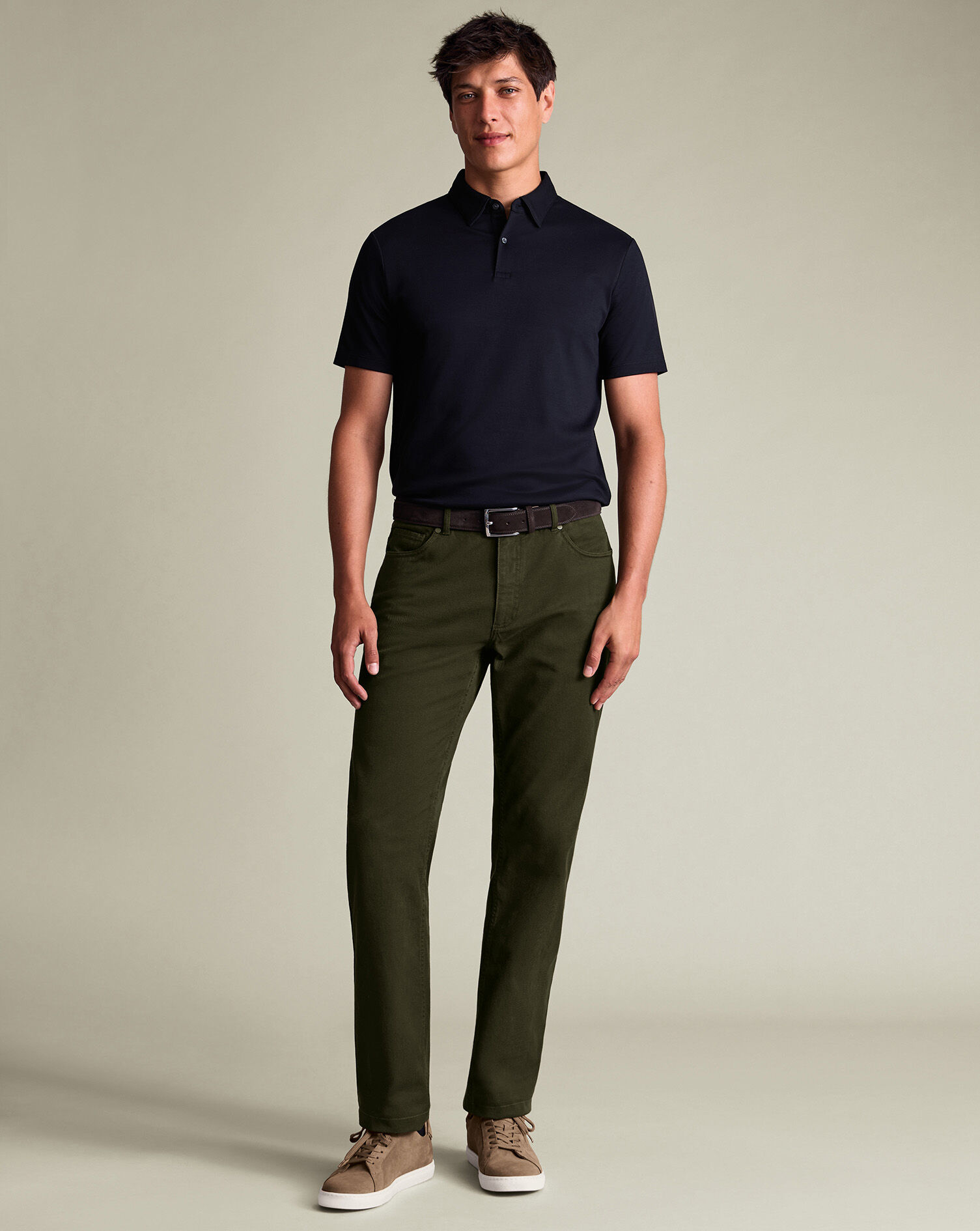 5 Pocket Jeans - Forest Green