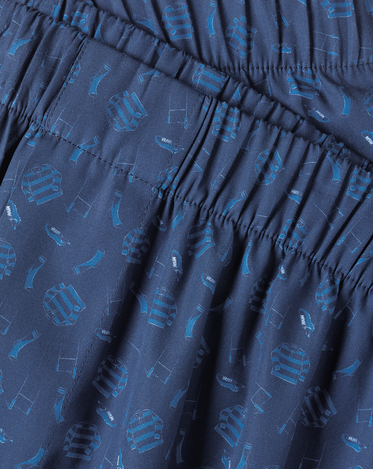 England Rugby Print Woven Boxers - French Blue