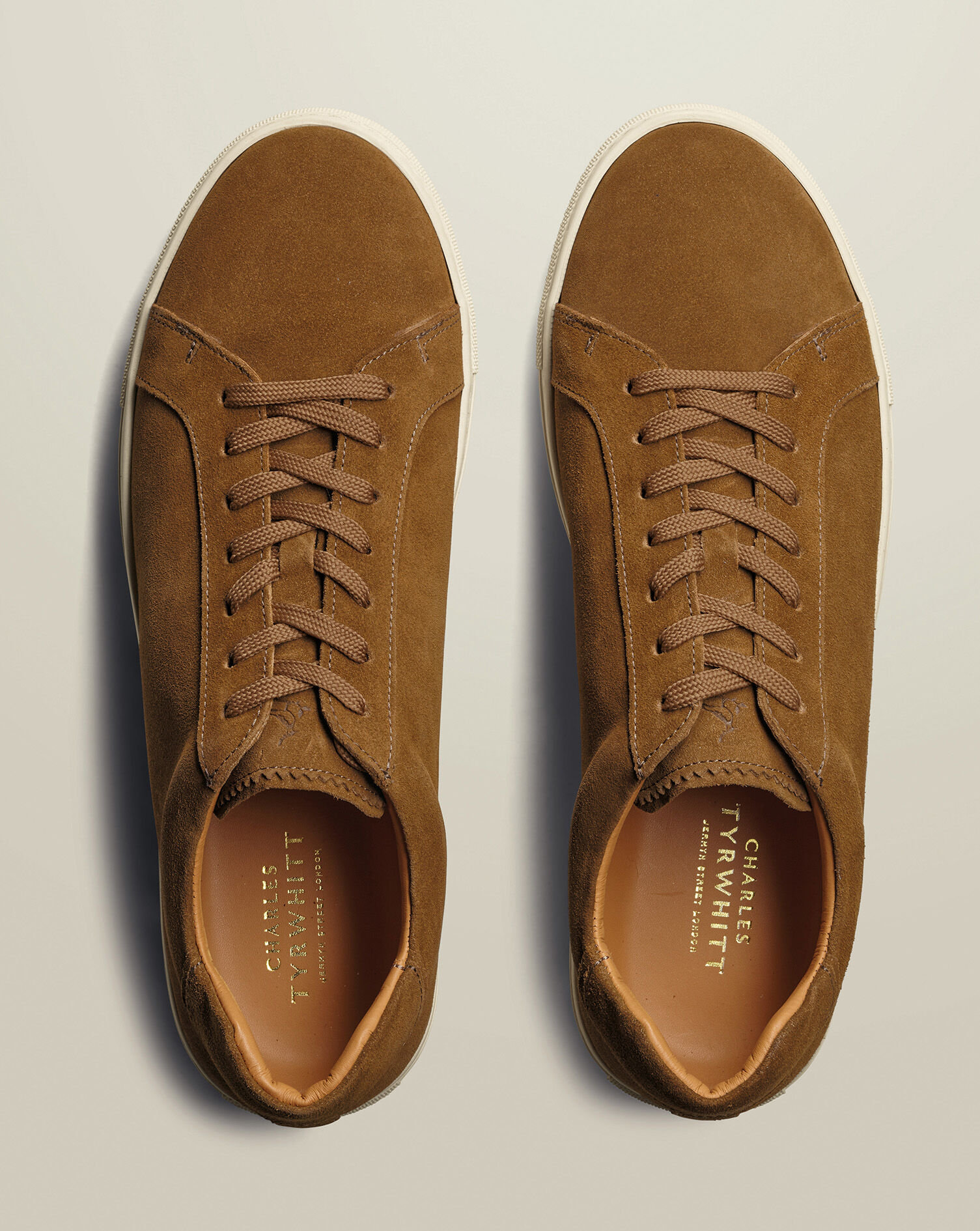 Suede Sneakers - Tobacco Brown