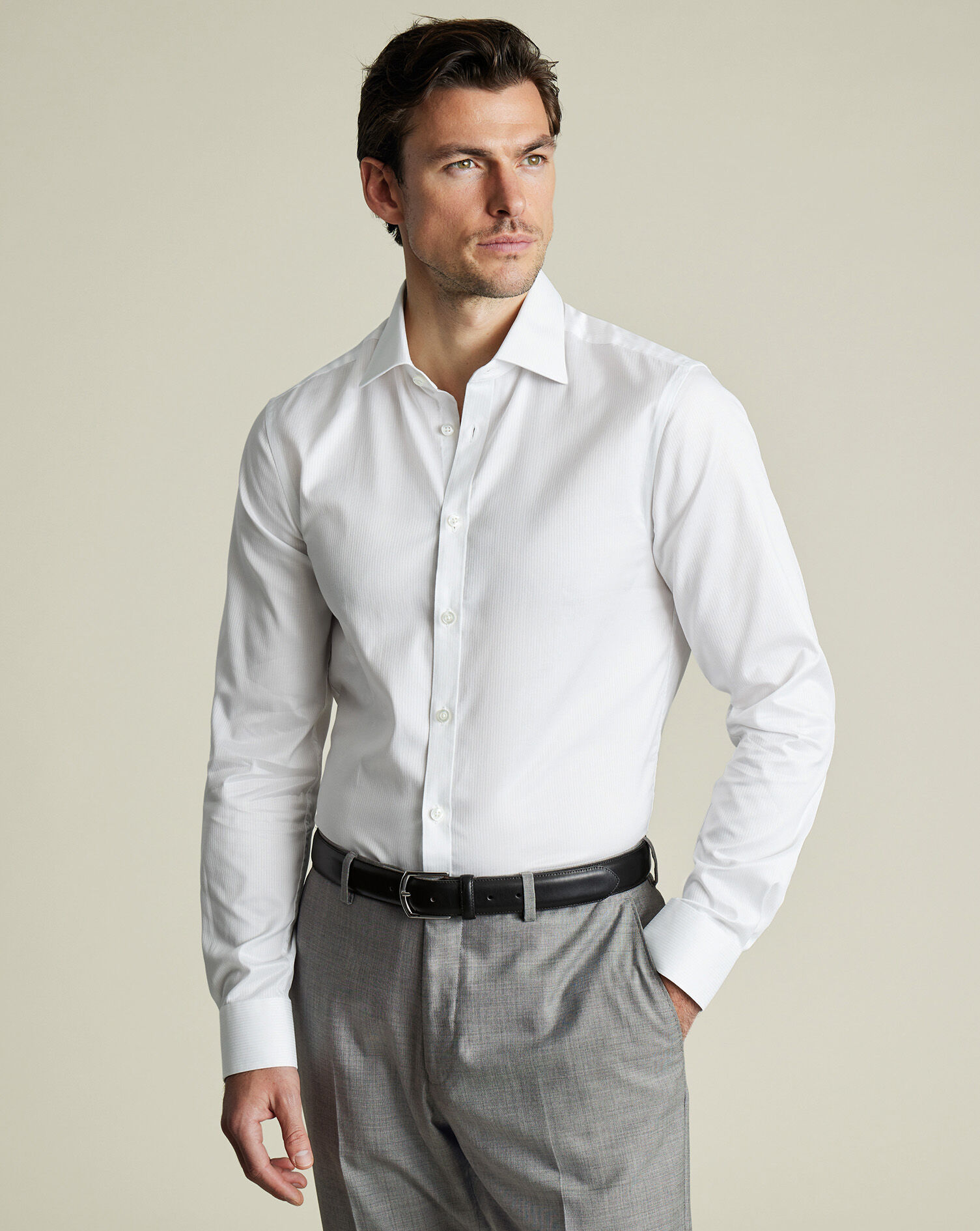 Luxury Stripe Shirt - White