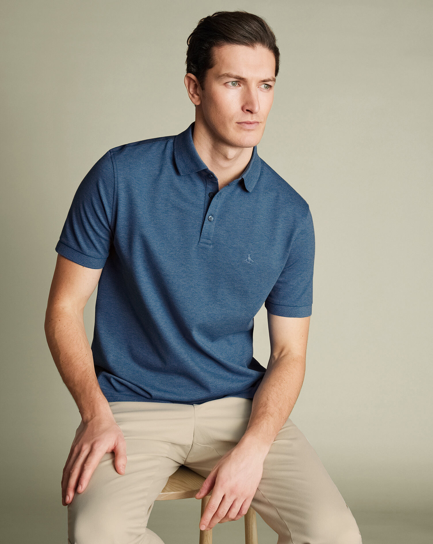 Pique Polo - Indigo Marl