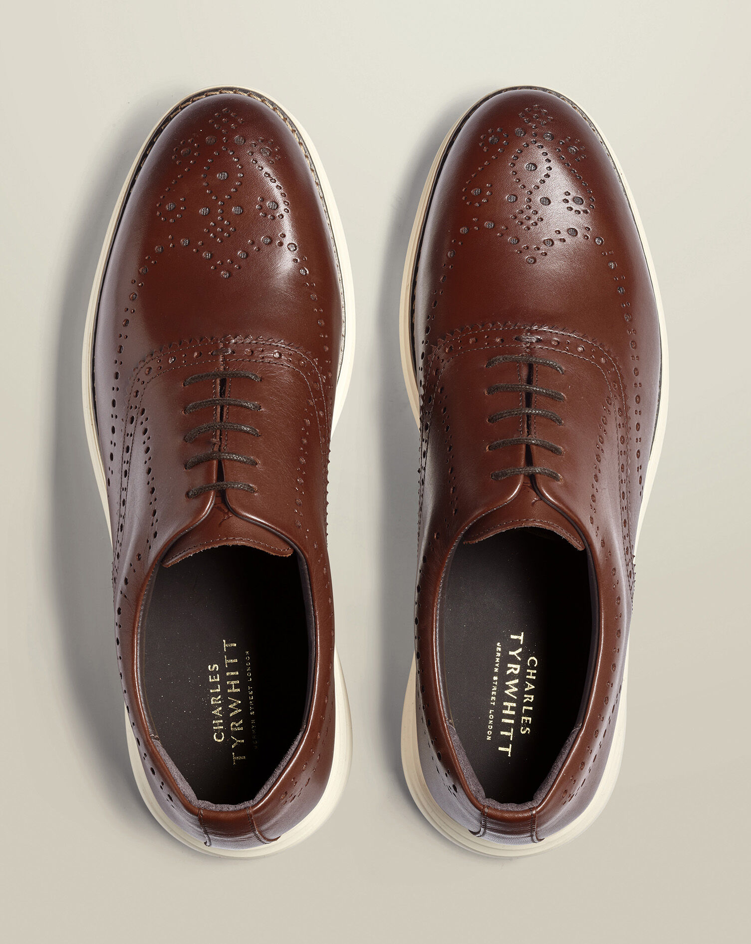 Leather Dress Sneakers - Chestnut Brown