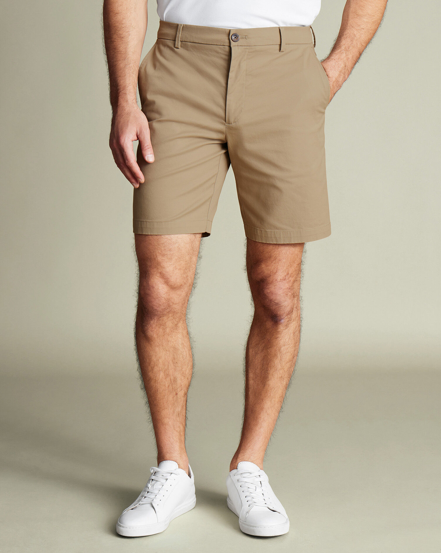 Cotton Shorts - Taupe