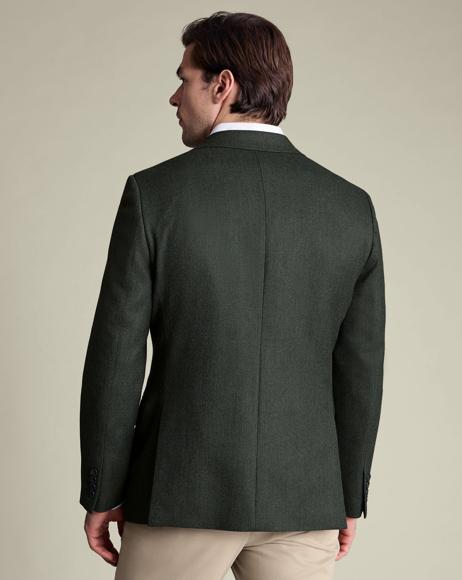 Wool Texture Jacket - Forest Green