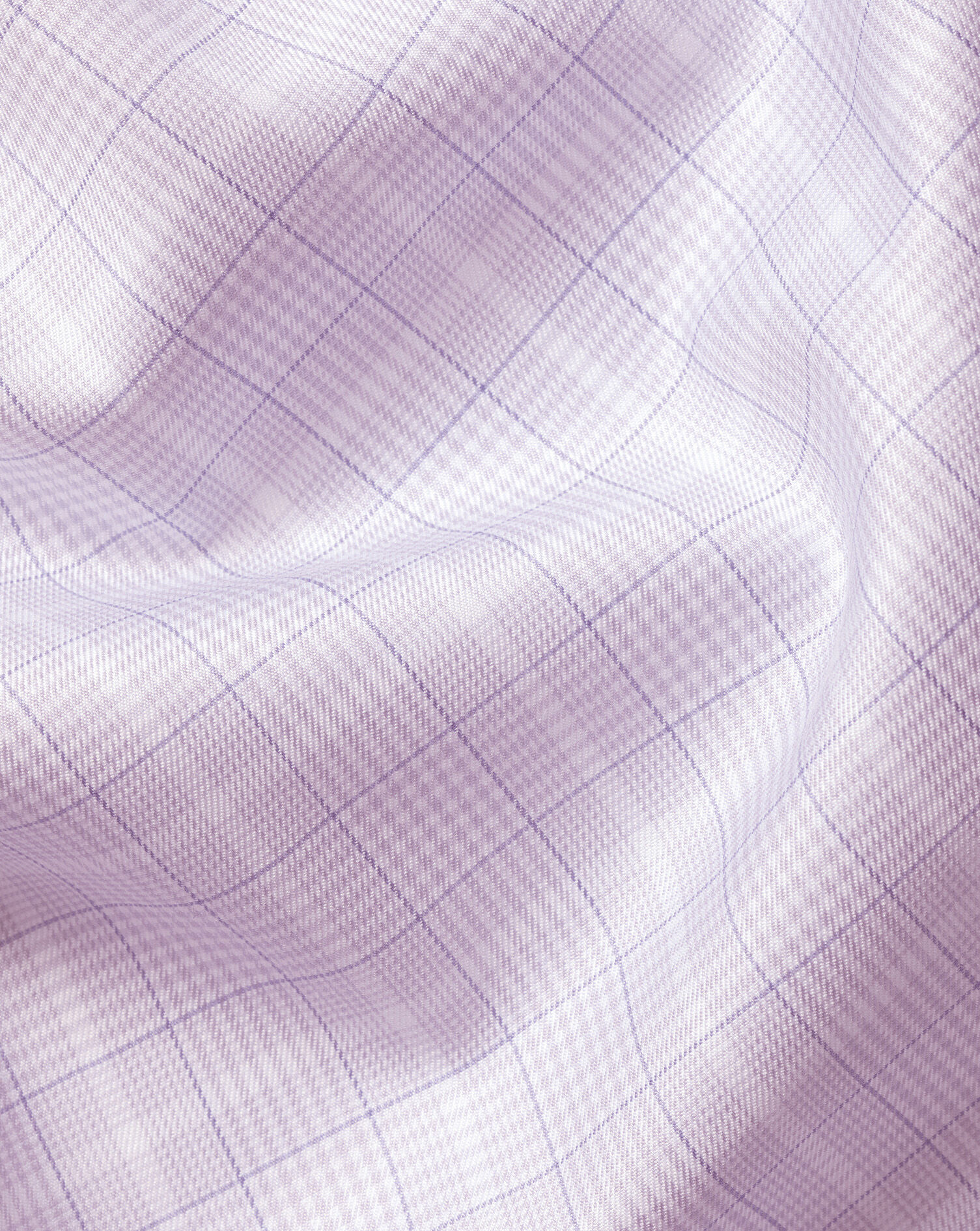 Luxury Prince of Wales Check Shirt - Lavender