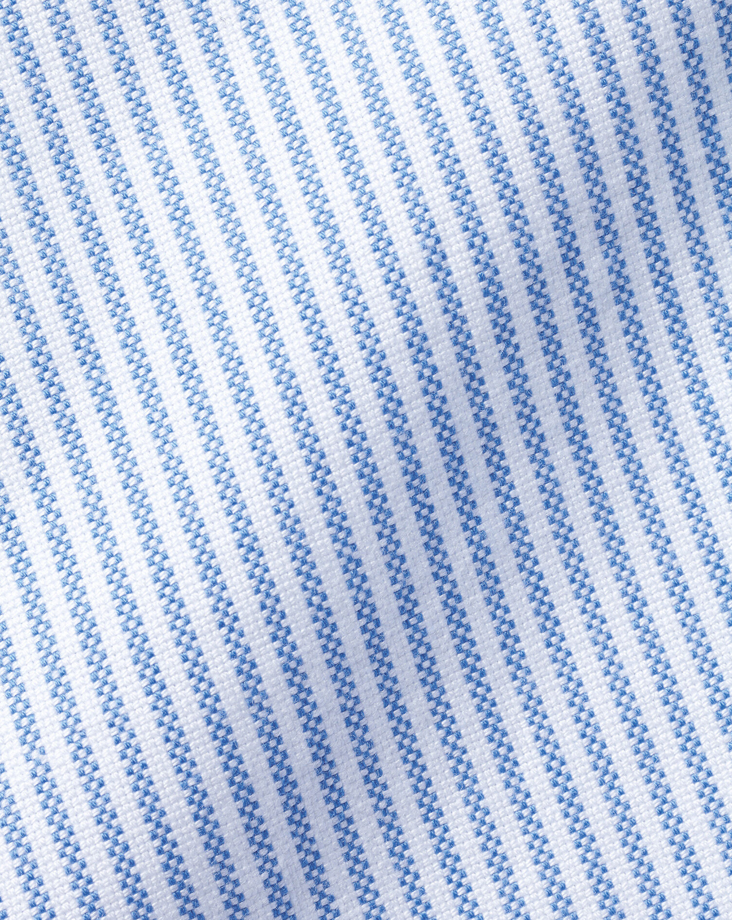 England Rugby Washed Oxford Stripe Shirt - Blue & White