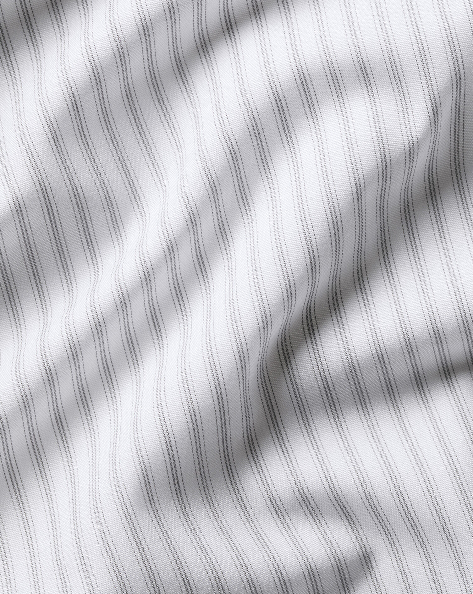 Non-Iron Poplin Stripe Shirt - Gray