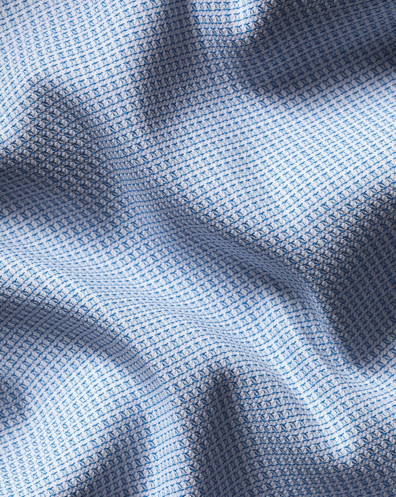 Non-Iron Performance Texture Shirt - Blue