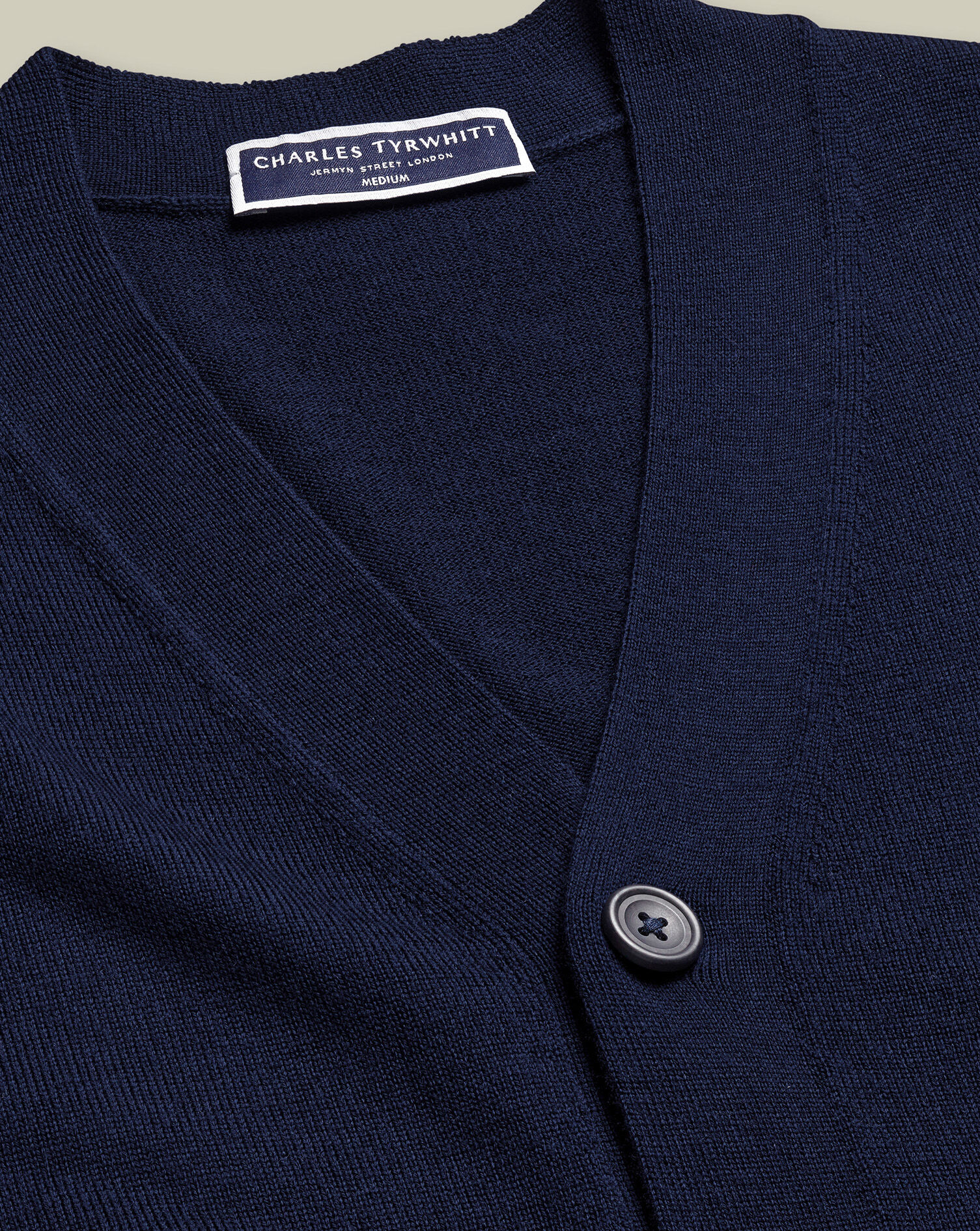 Merino Cardigan - Navy