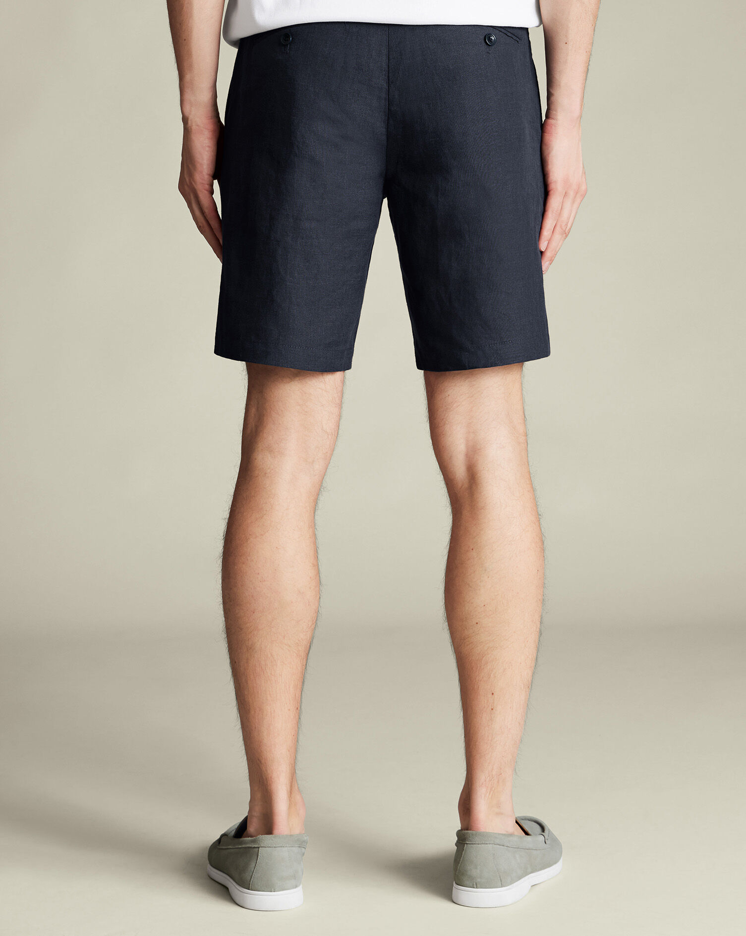 Linen Shorts - Dark Navy