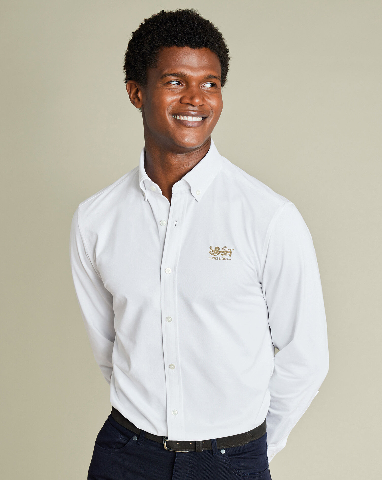 The Lions Performance Stretch Jersey Shirt - White
