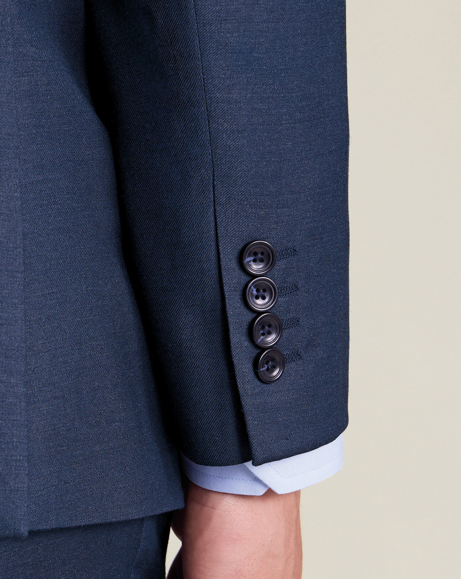 Natural Stretch Twill Suit - Royal Blue