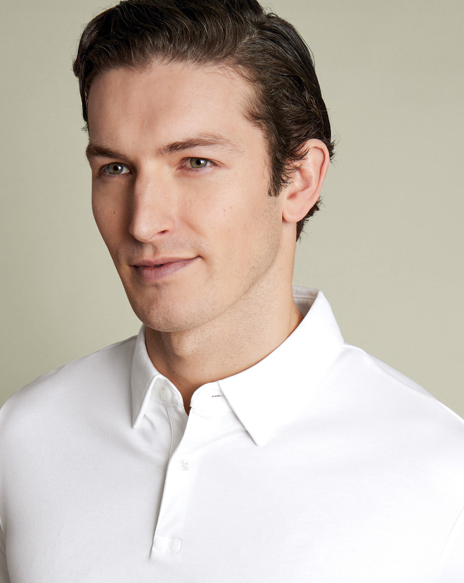 Smart Jersey Polo - White