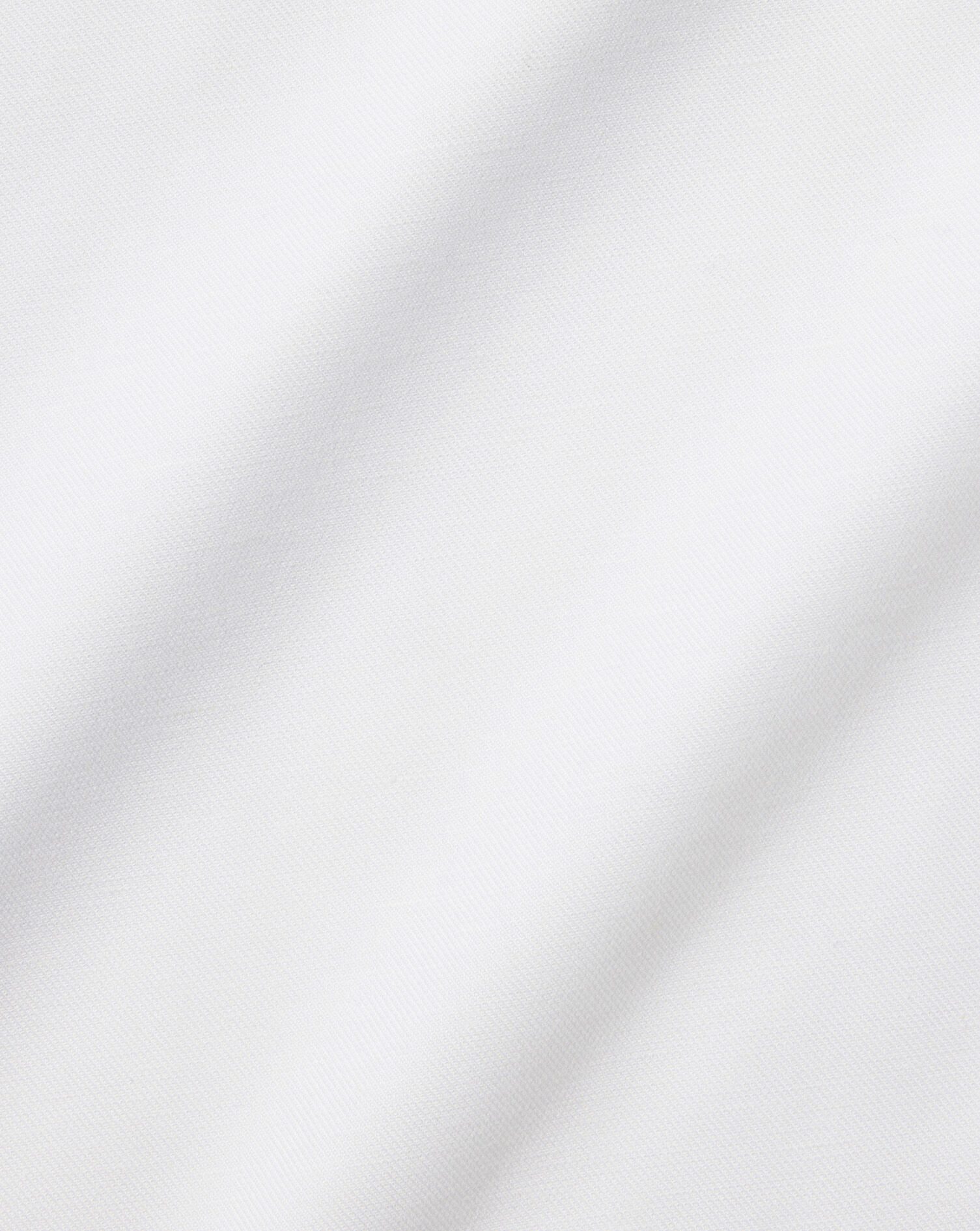 Semi-Spread Non-Iron Cotton Linen Shirt  - White